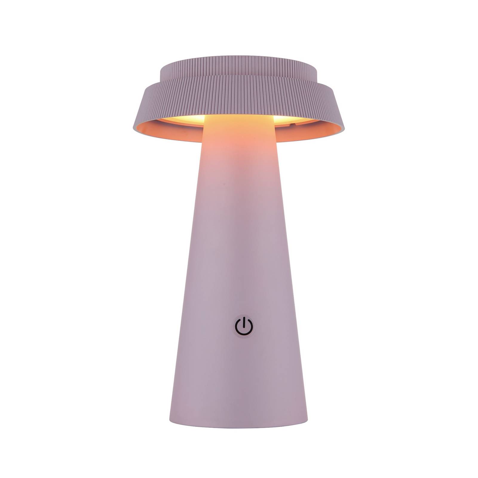 LED-Solar-Tischleuchte 36624, pink, Akku, CCT, IP54, dimmbar