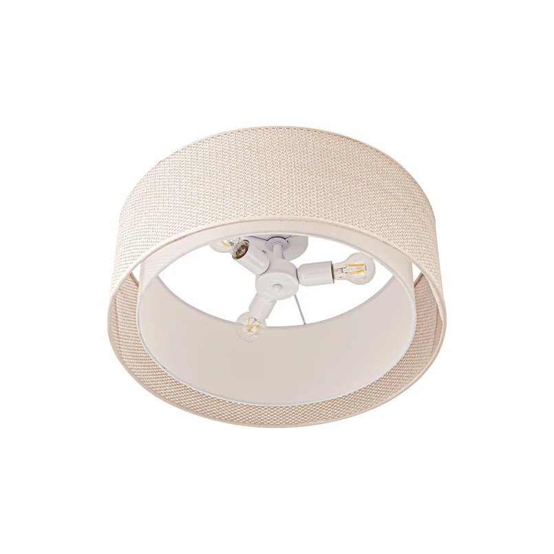 Lindby - Soula taklampa, beige, Ø 60 cm, plast, E27