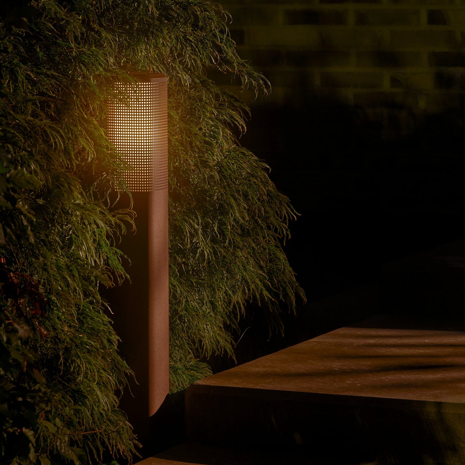 Sidara Seaside Path Light, brown, IP54, E27 - Nordlux