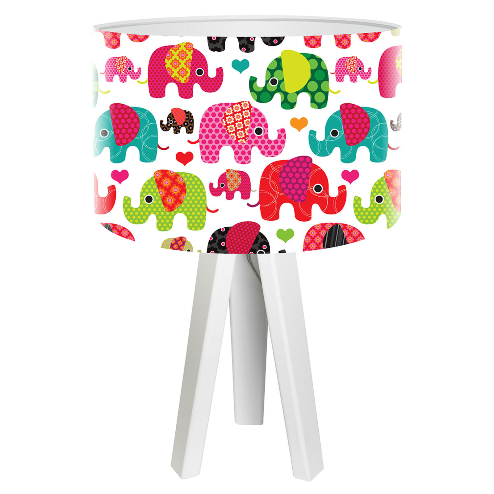 Elefant barnevennlig bordlampe