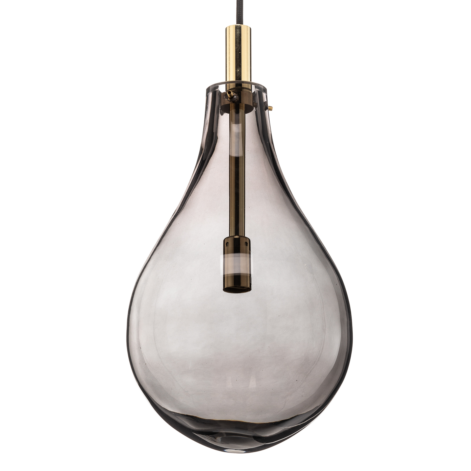 Oaza pendant light, 1-bulb, smoky grey/black