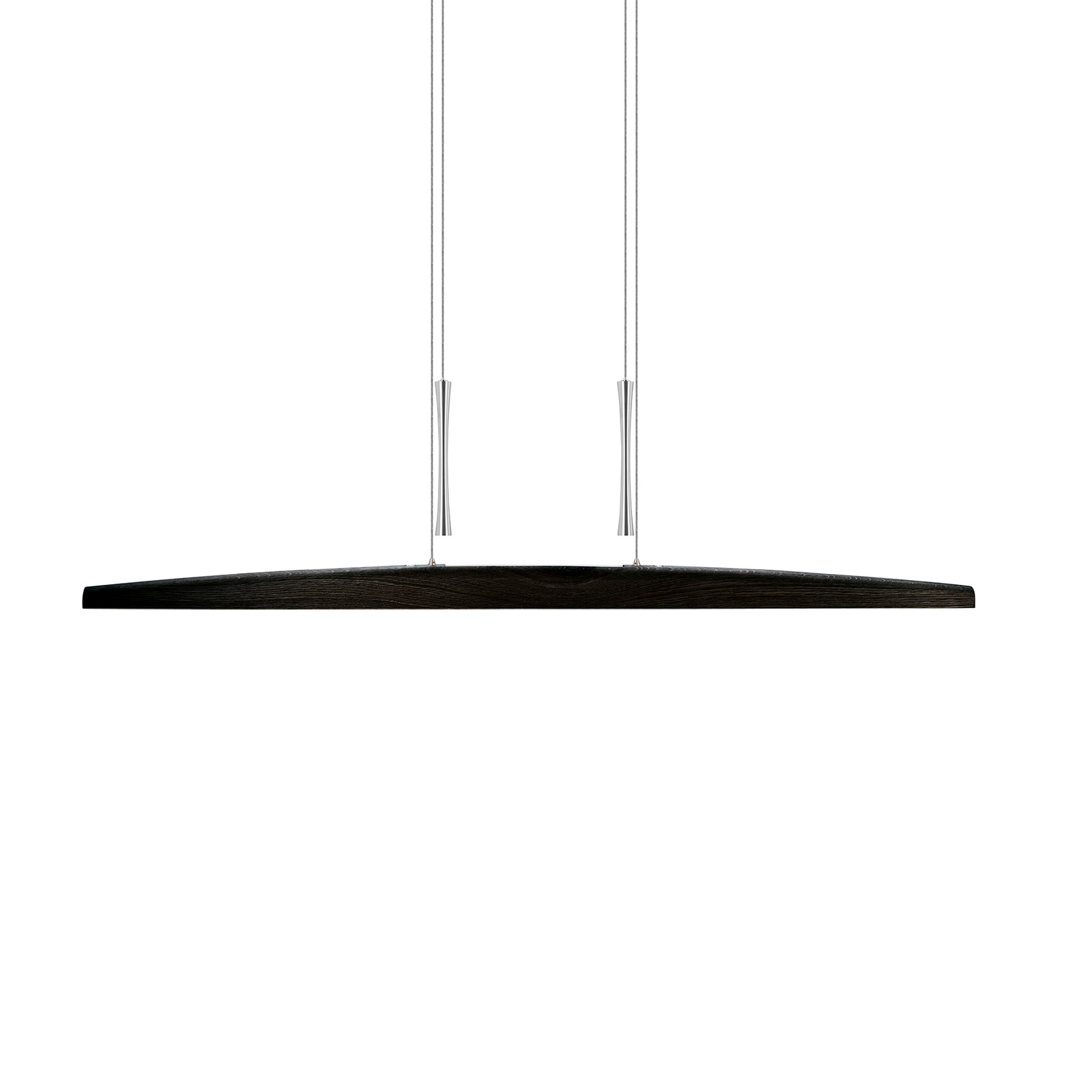 HerzBlut Arco LED lámpara colgante ceniza roble carbón 130cm