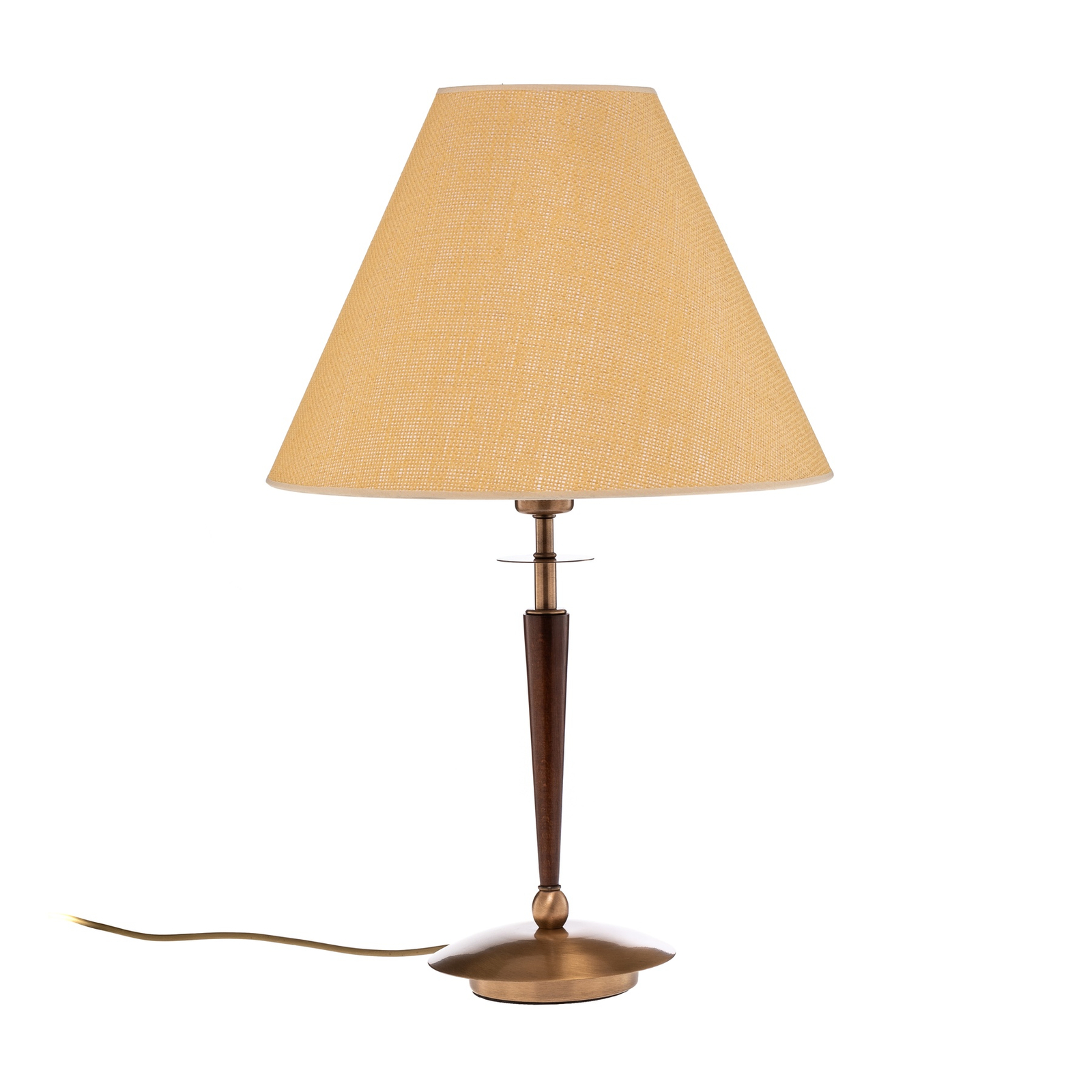 Stolní lampa HML-9009-1EB s textilním stínidlem