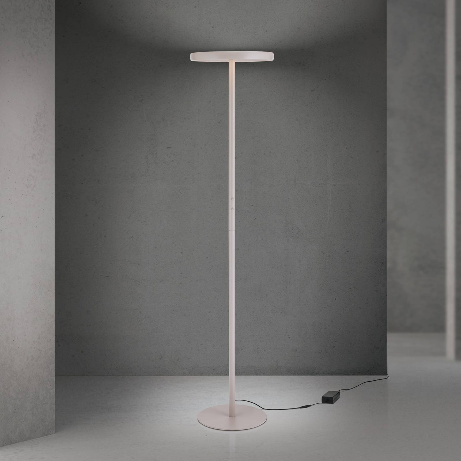 Lampa stojąca LED KANT, khaki, wysokość 185 cm, CCT, ściemniany, w górę/w dół