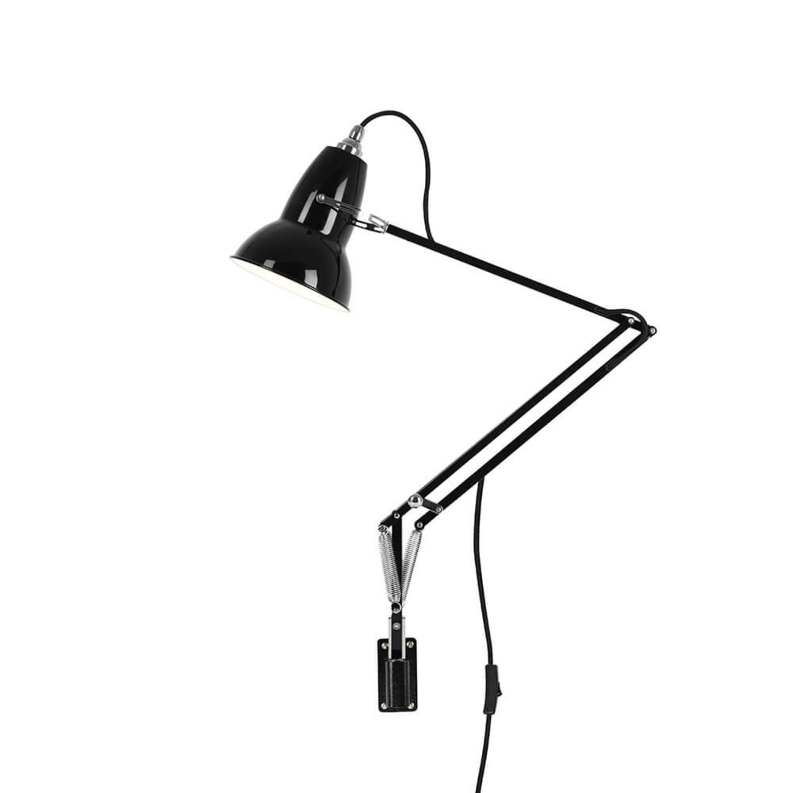 Original 1227 Aplique de Pared con Soportes Jet Negro - Anglepoise