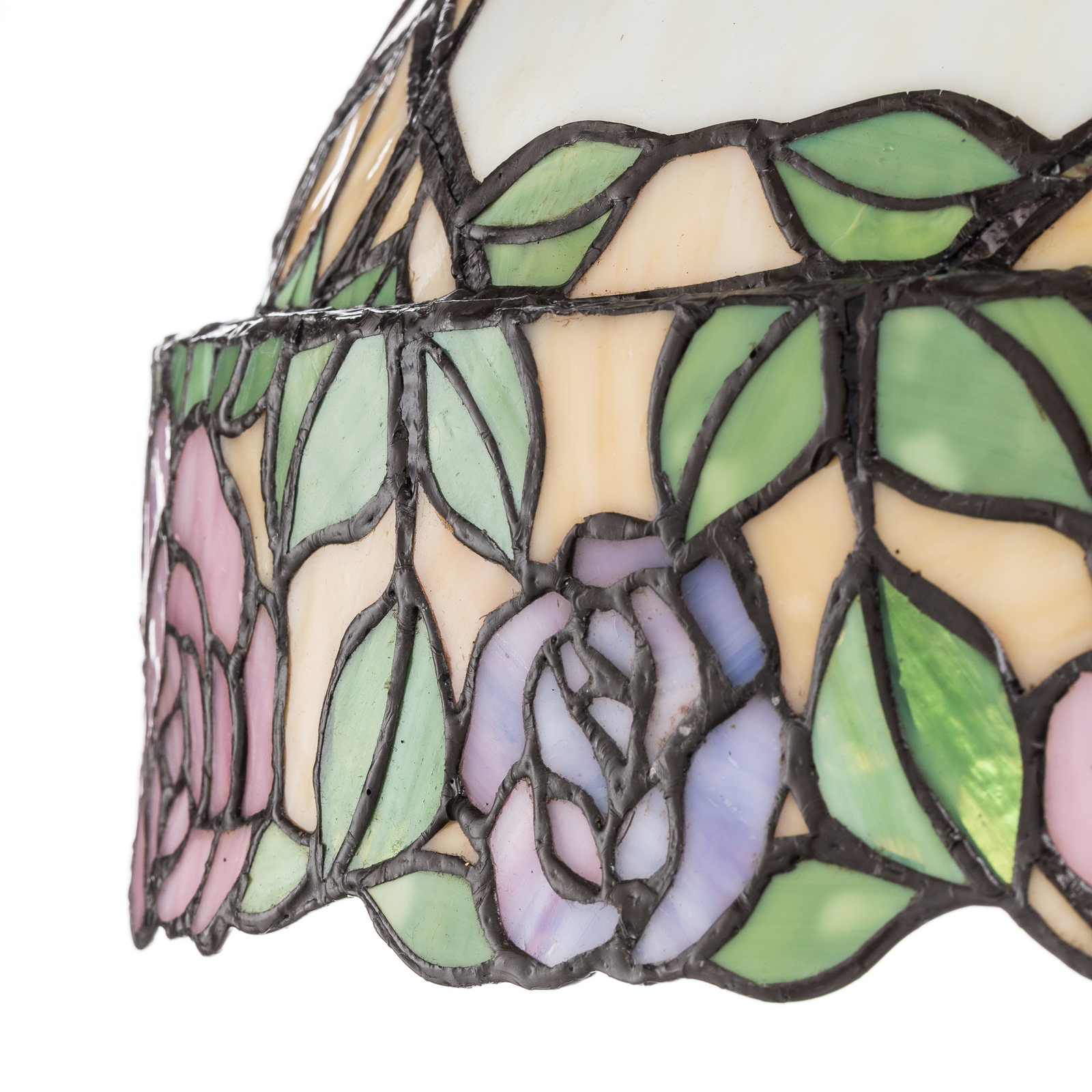 Sprookjesachtige vloerlamp Emily in Tiffany-stijl