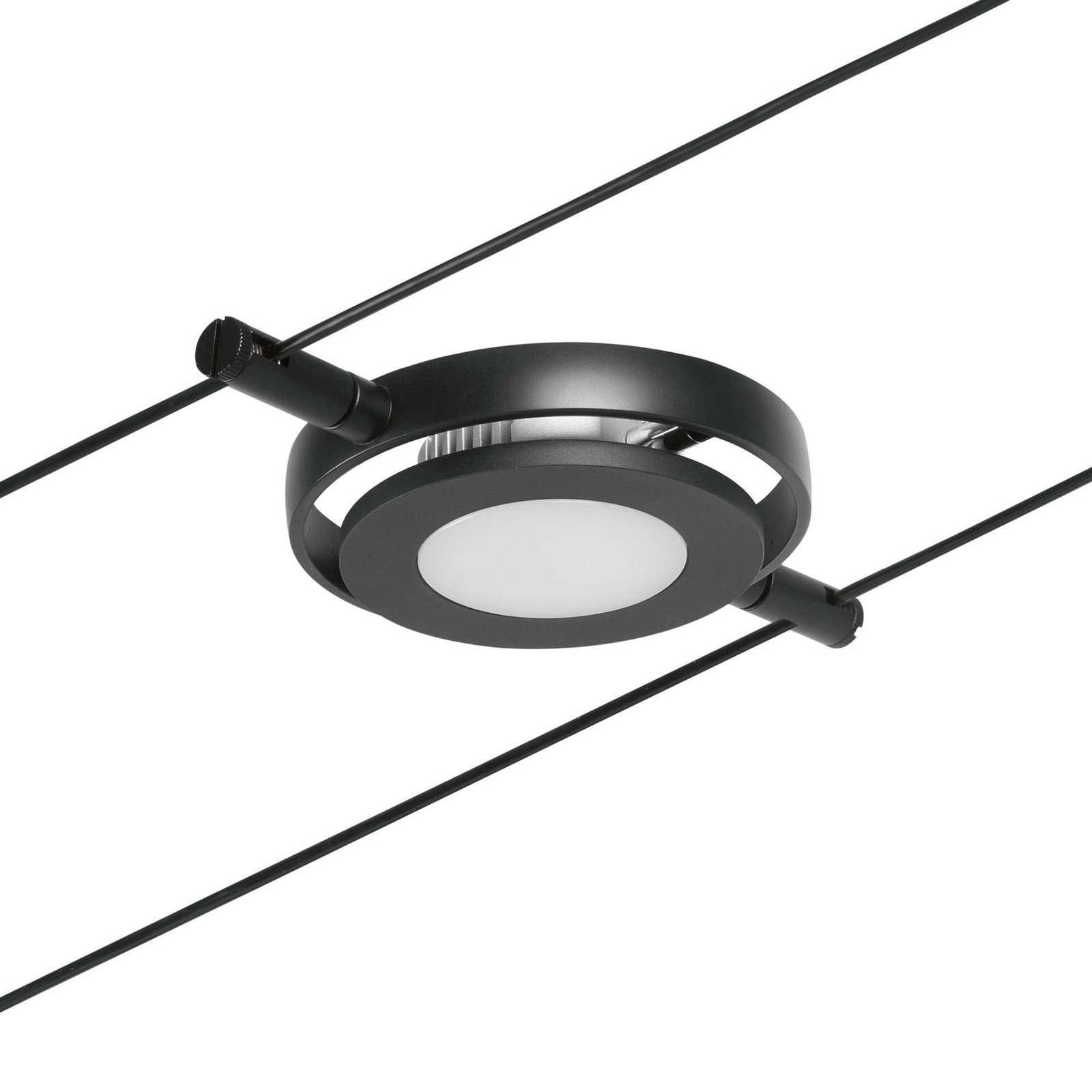 Wire RoundMac LED-Seilsystem 5-flg. schwarz - Paulmann