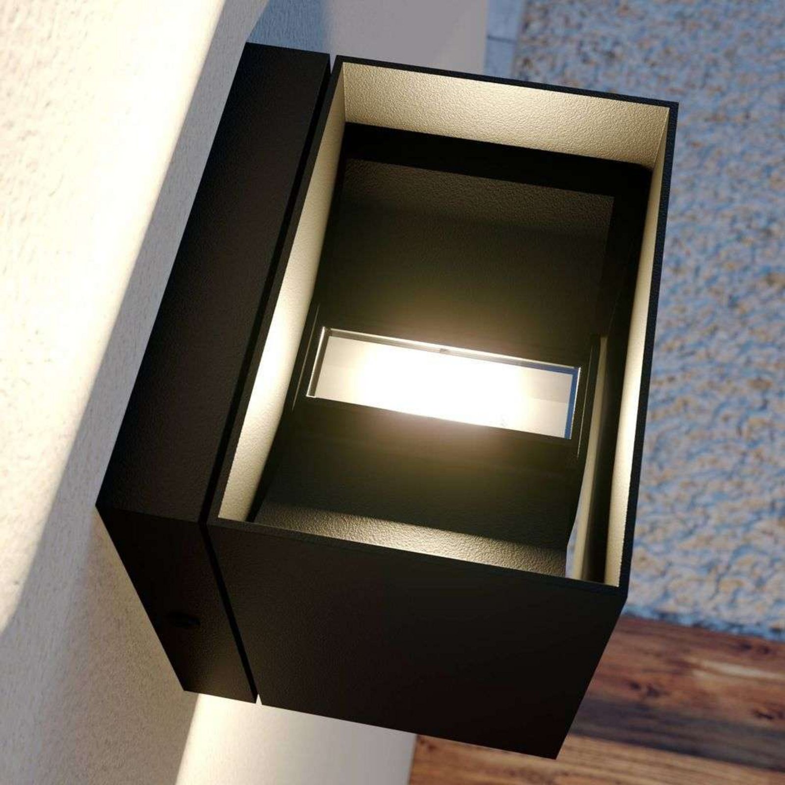 Glyn LED Aplica de Exterior Black - Lindby