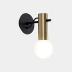 LEDS-C4 Nude aplique E27 oro mate/negro