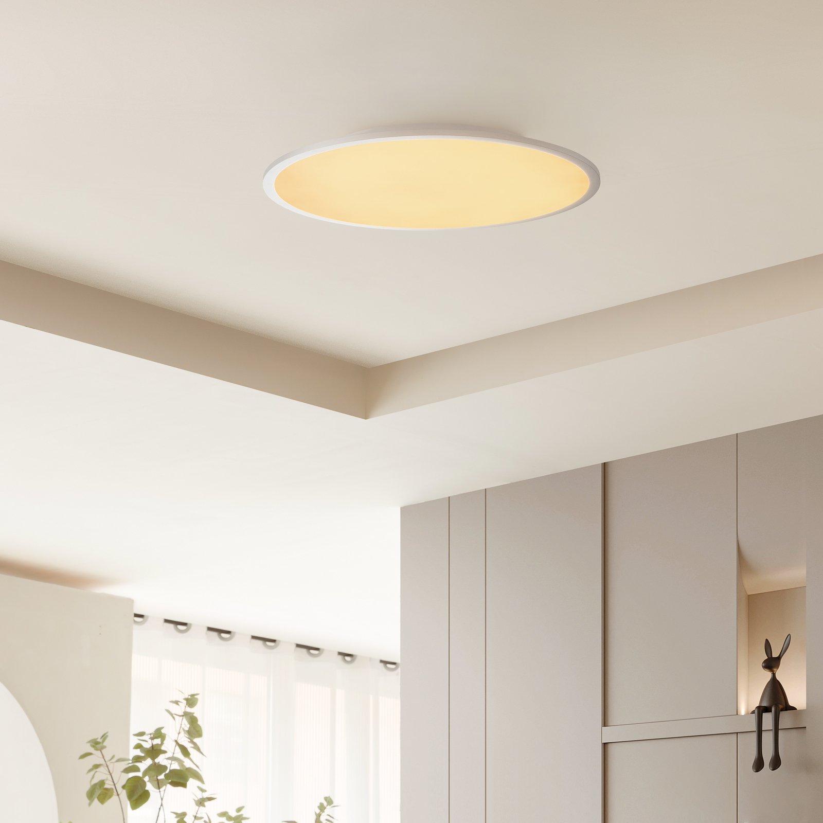 Narima Deckenleuchte CCT Ø60 White/Silver - Lindby