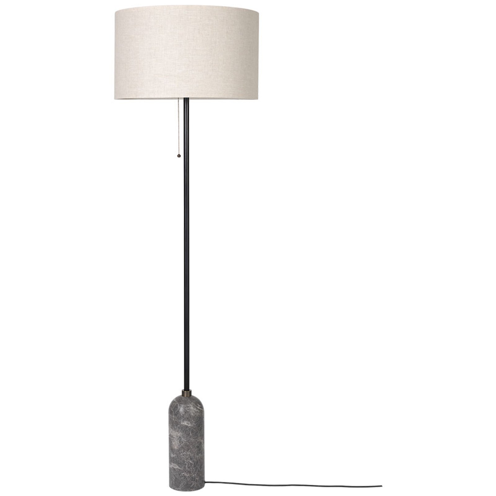 Gravity Lampadar Grey Marble/Canvas - GUBI