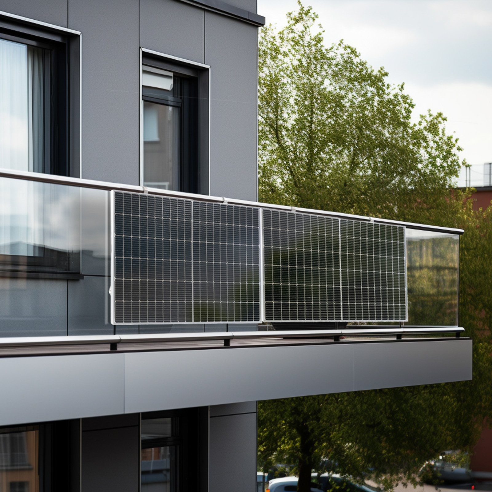 Stație electrică pentru balcon EnvoSun, set complet, 600W