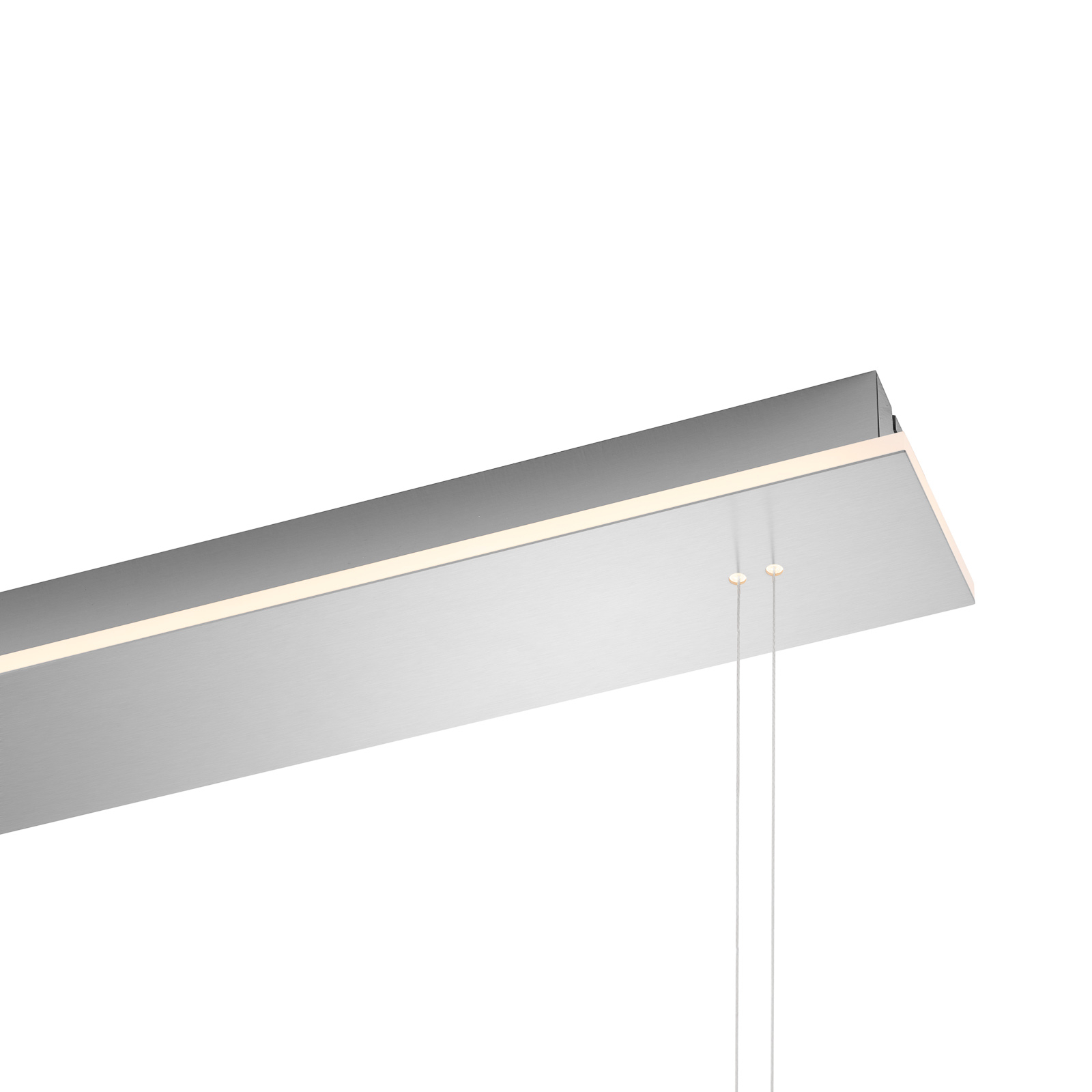 Sam LED linear pendant light, nickel