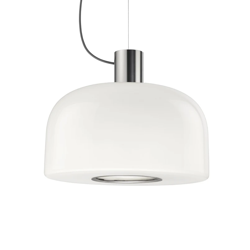 FLOS – Bellhop Glas S2 Pendelleuchte Bright Aluminium