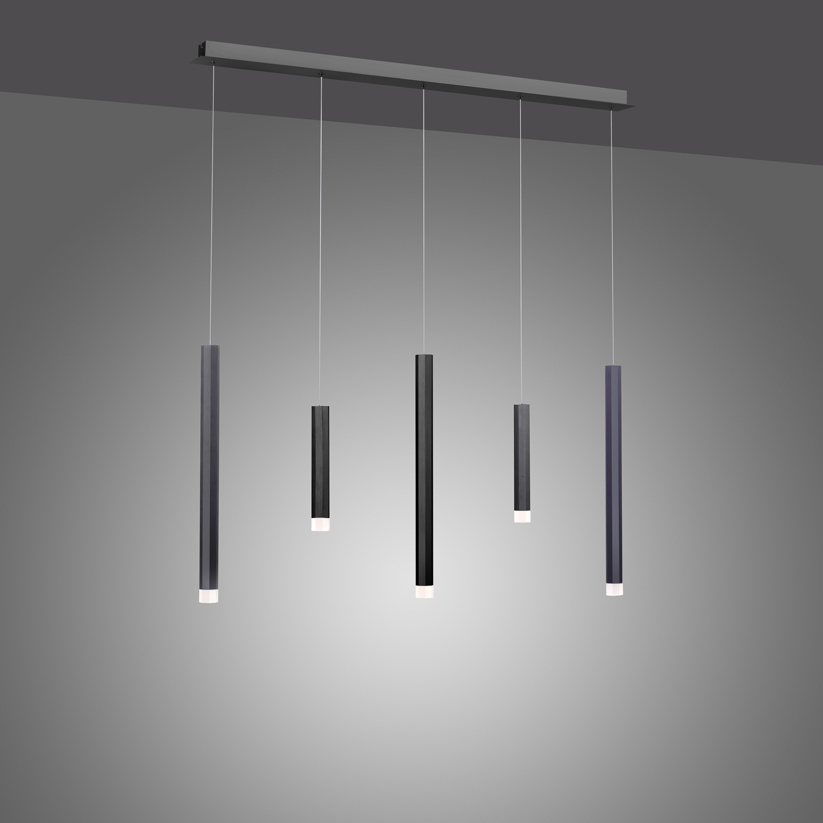 PURE Gemin LED-Pendelleuchte 5-flammig