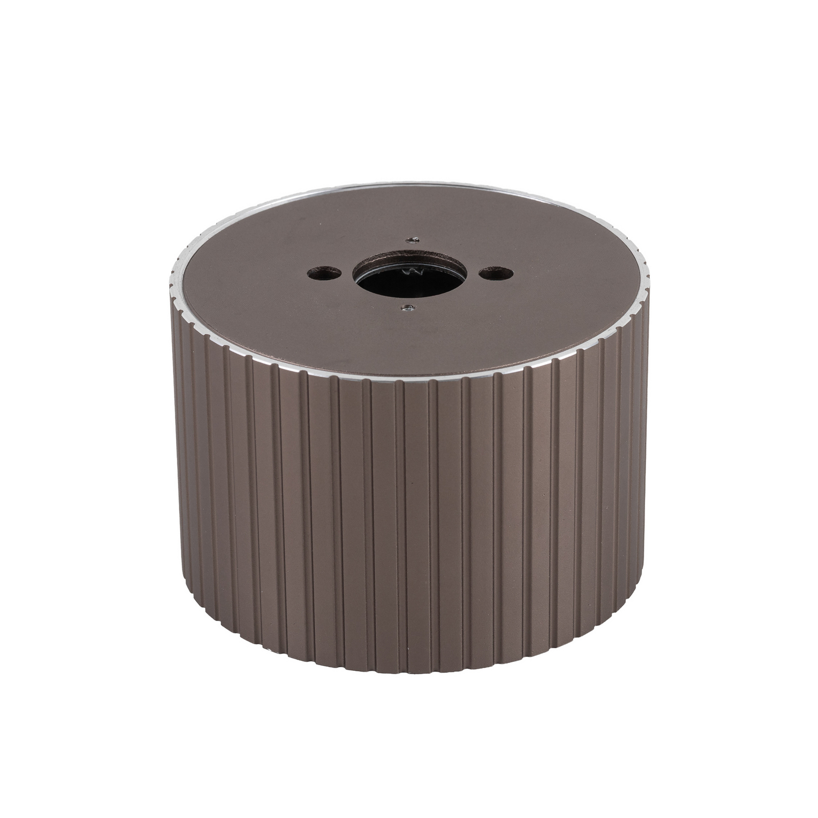 Downlight Ferro, bruin, kunststof, 6 cm hoog, GX53