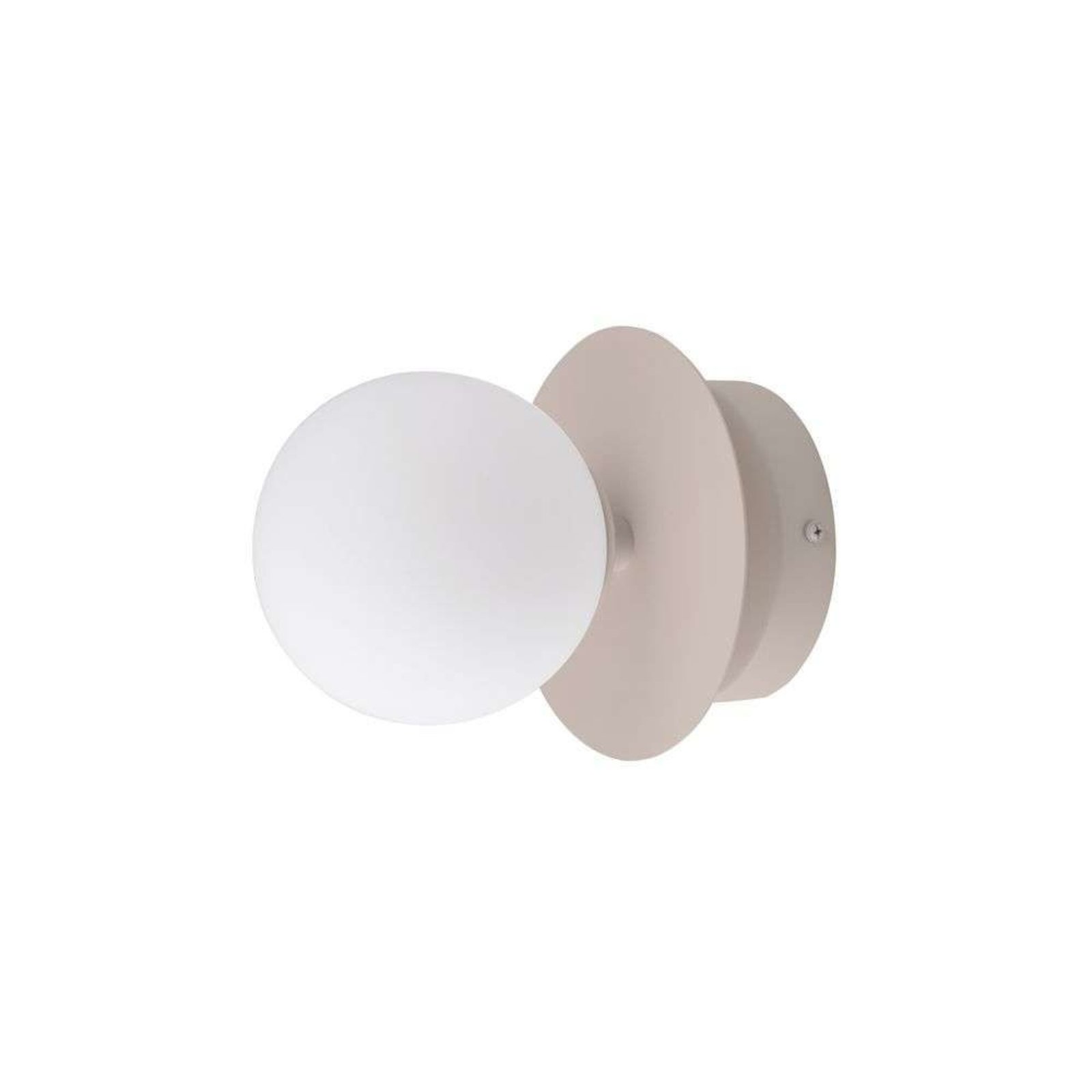 Candeeiro de teto Art Déco da Globen Lighting, IP44, castanho/branco 