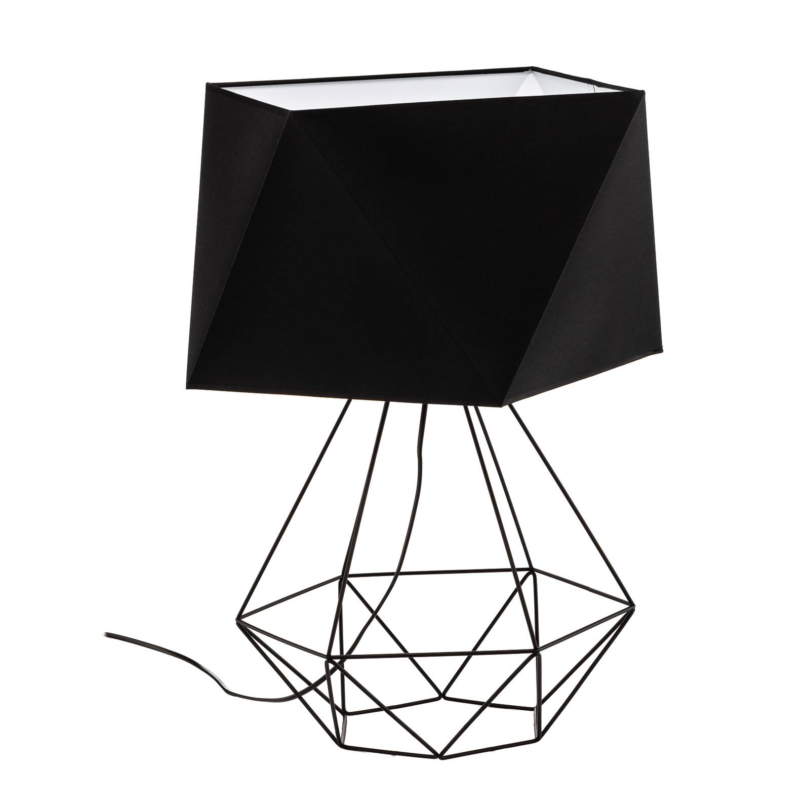 Bordslampa Karo med burfot höjd 57 cm svart