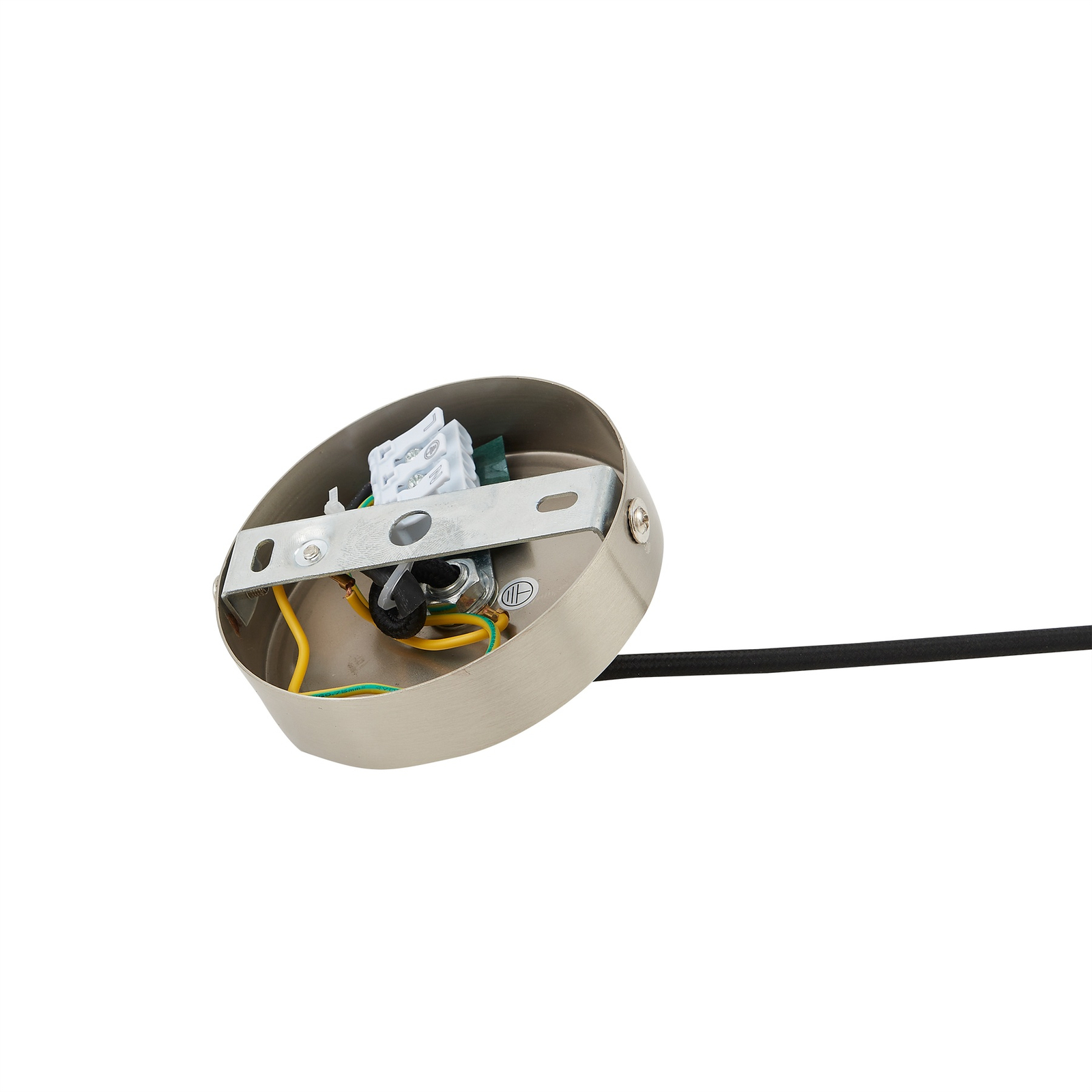 Laylan Závěsná Lampa Ø36 Nikel/Biela - Lindby