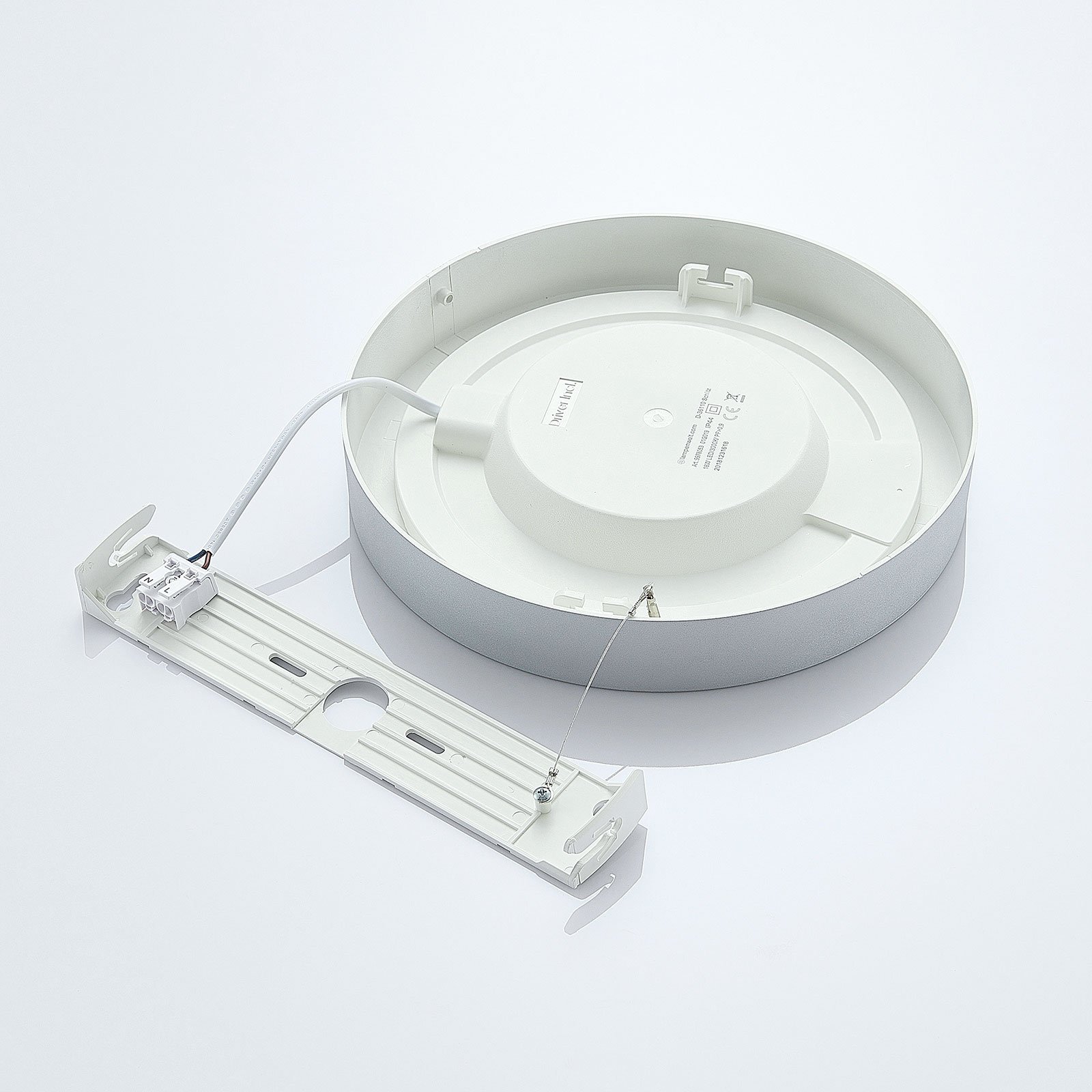 Marlo Ceiling Lamp Round IP44 3000K Silver/White - Arcchio