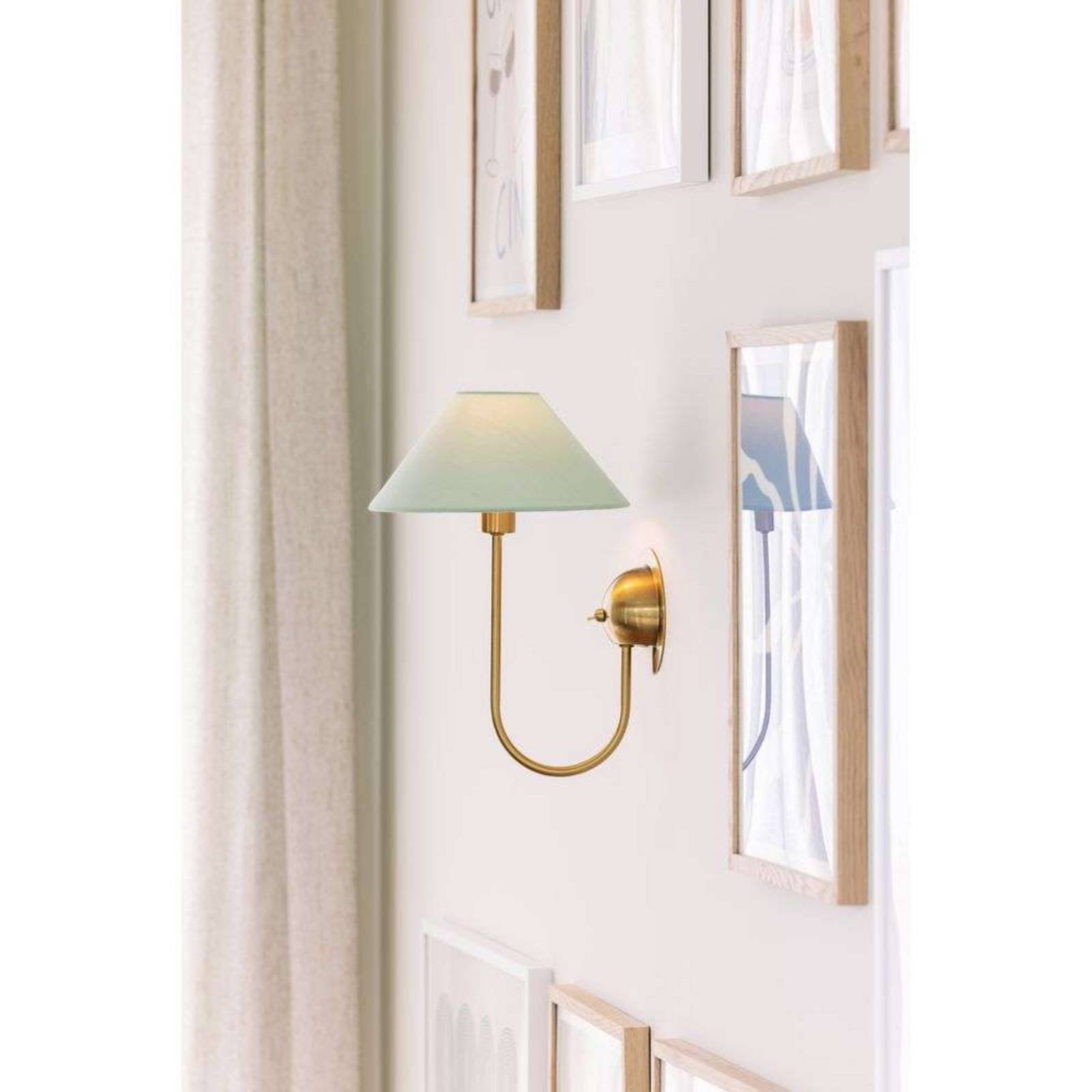 Globen Lighting Wandleuchte IRIS, grün, Höhe 32 cm günstig online kaufen