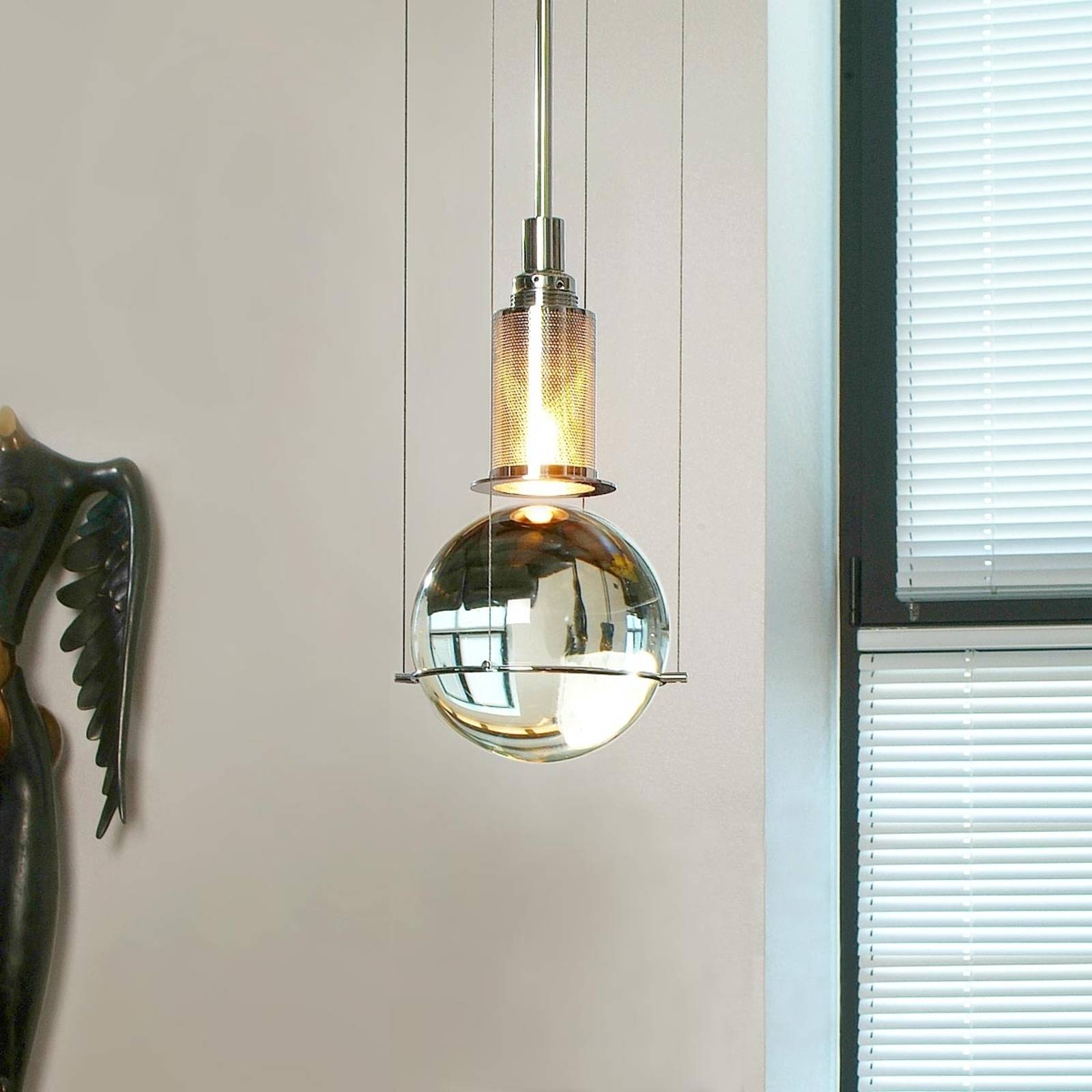 Designerska lampa wisząca LE TRE STREGHE mosiądz
