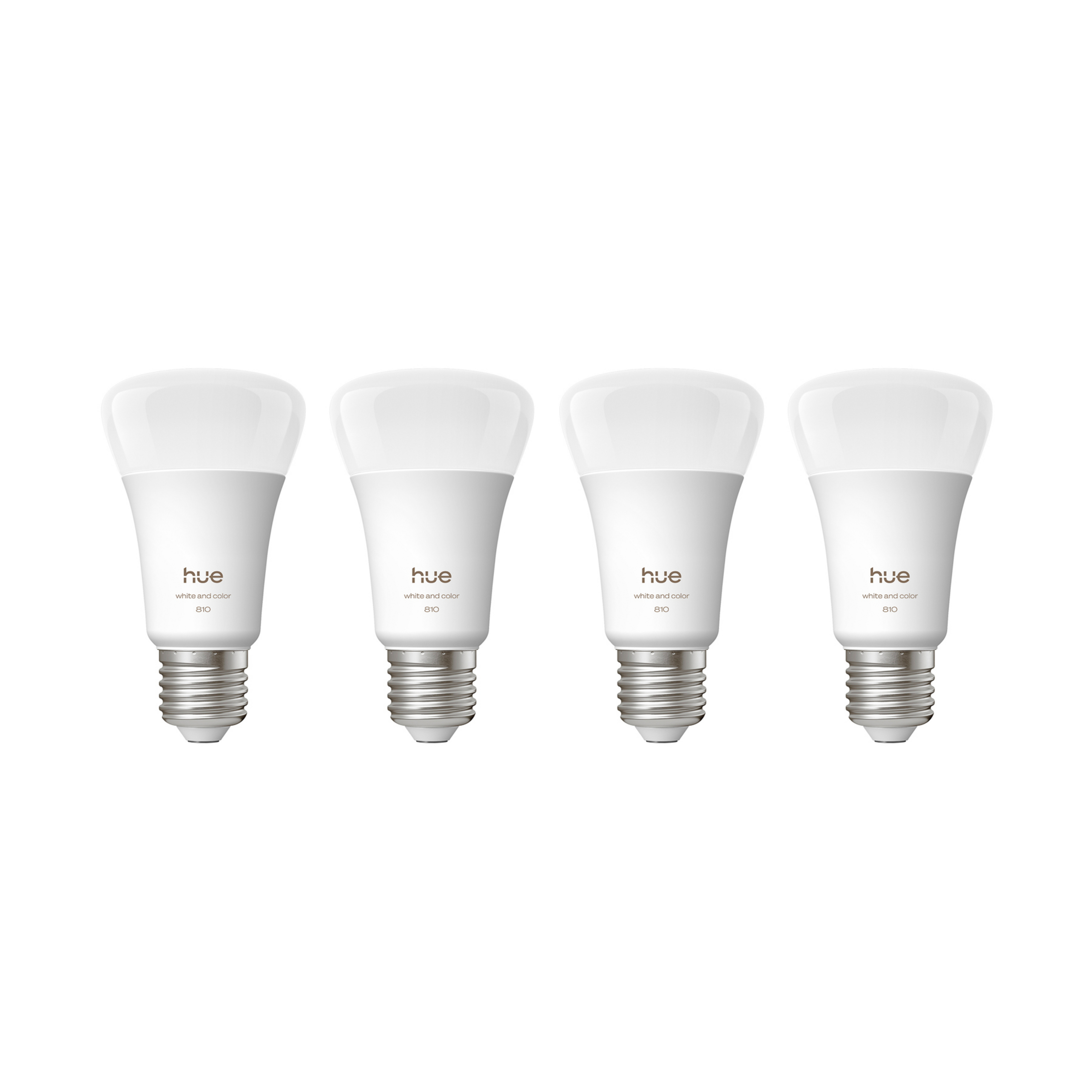 WACA Smart E27 LED 6 W, 810 lm CCT RGB 4-pack - Philips Hue