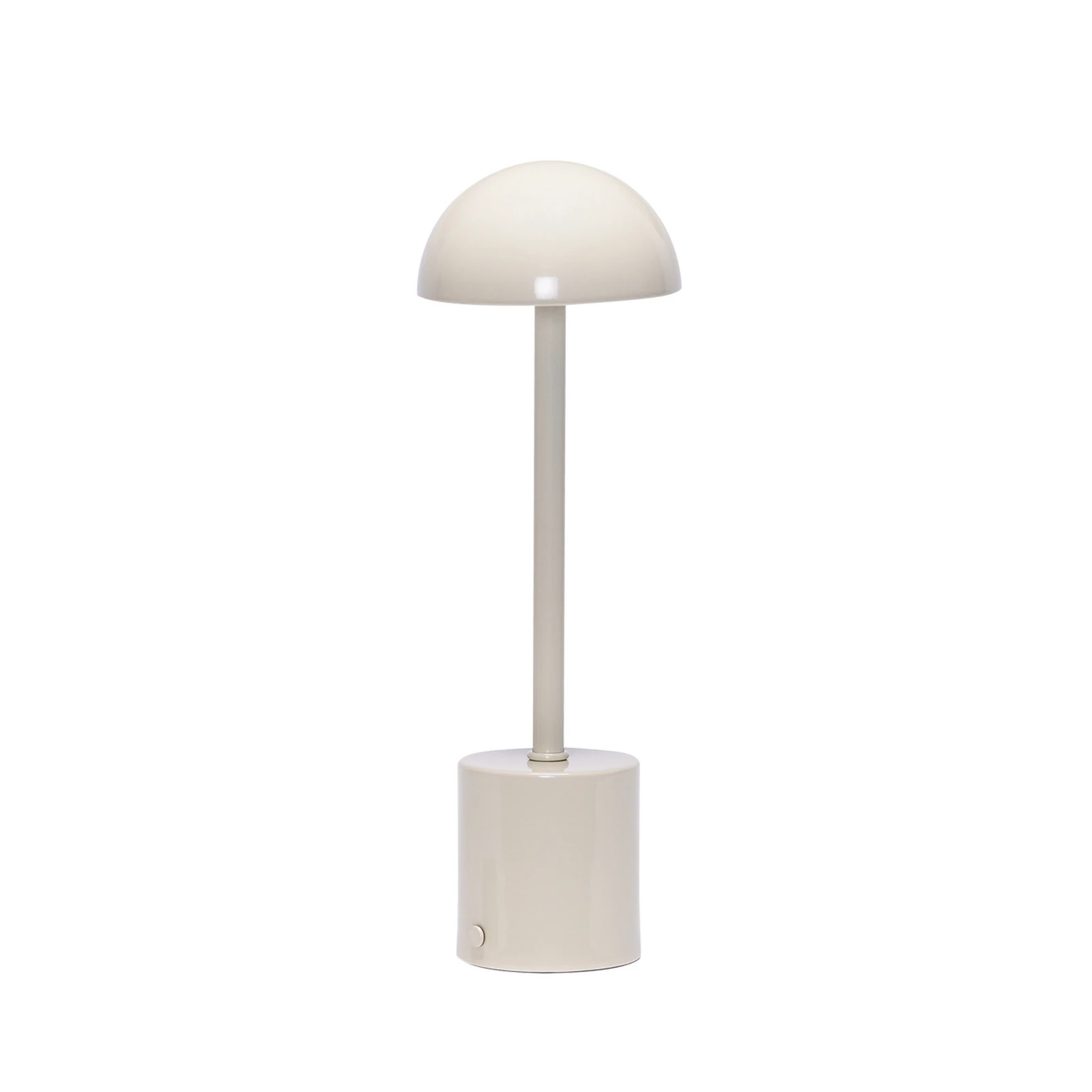 LED tafellamp op accu, Taten, zandkleurig, hoogte 30 cm, metaal