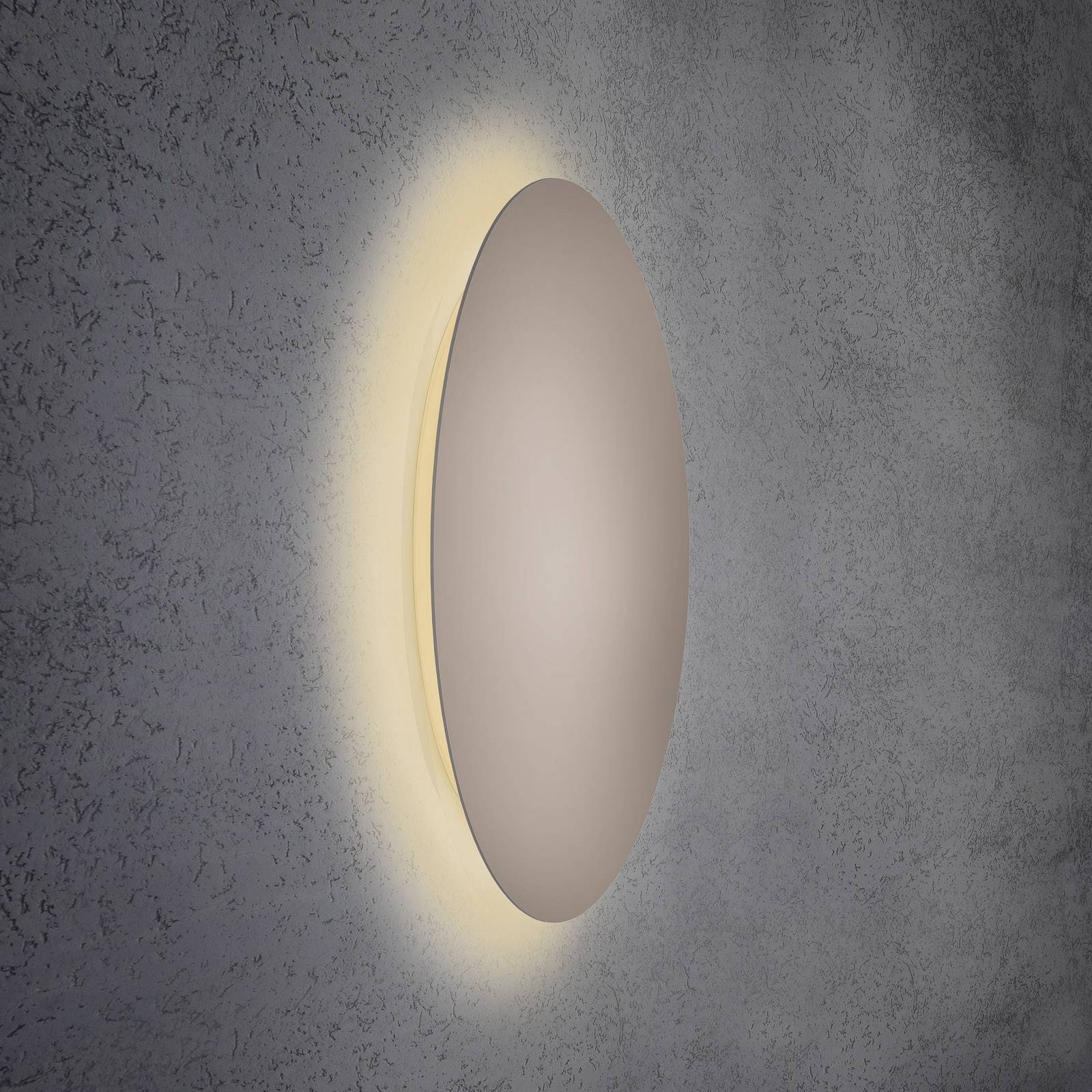 Levně Escale Blade LED nástěnné světlo, taupe, Ø 79 cm