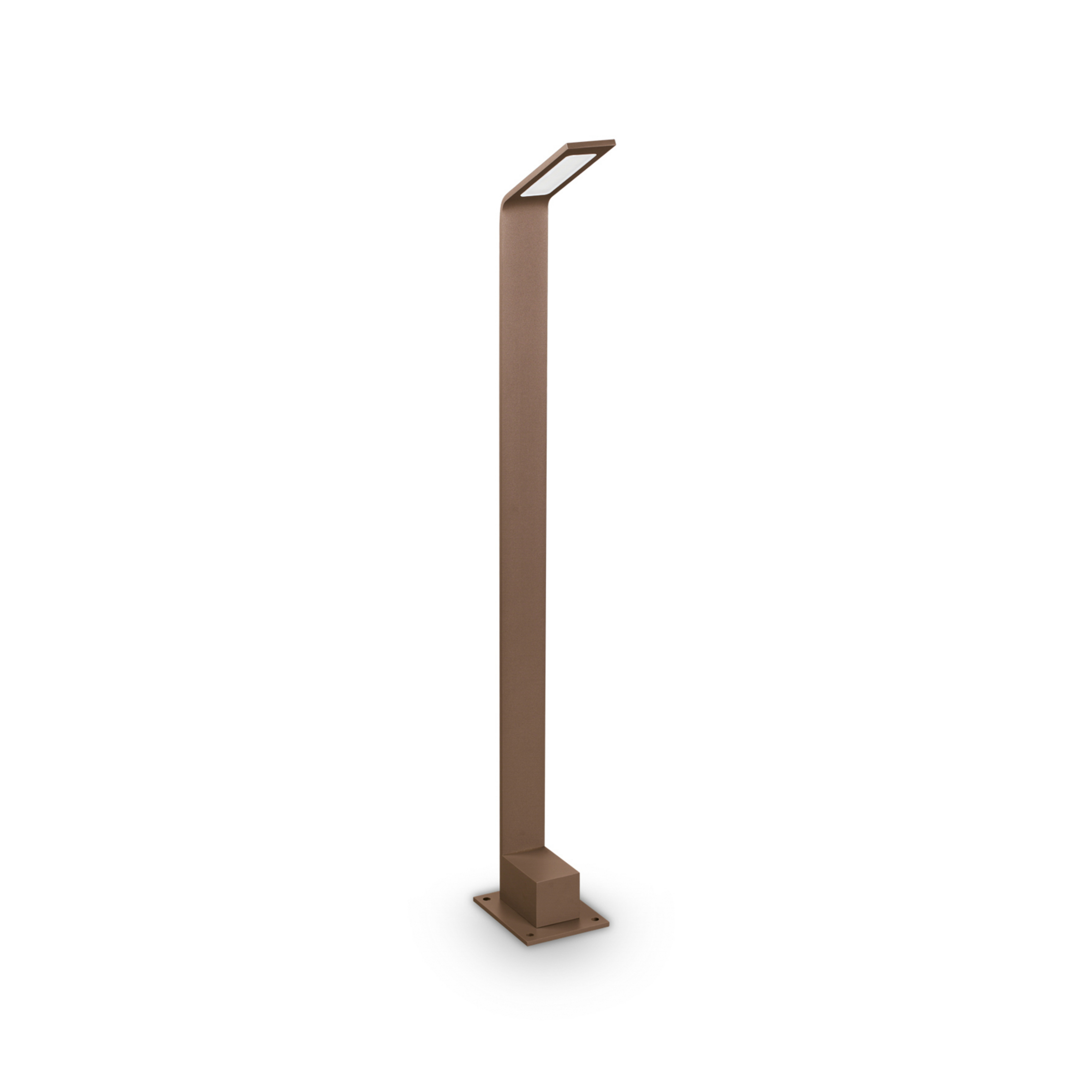 Ideal Lux LED světlo na cestu Agos hnědé 3 000 K Výška 80 cm hliník