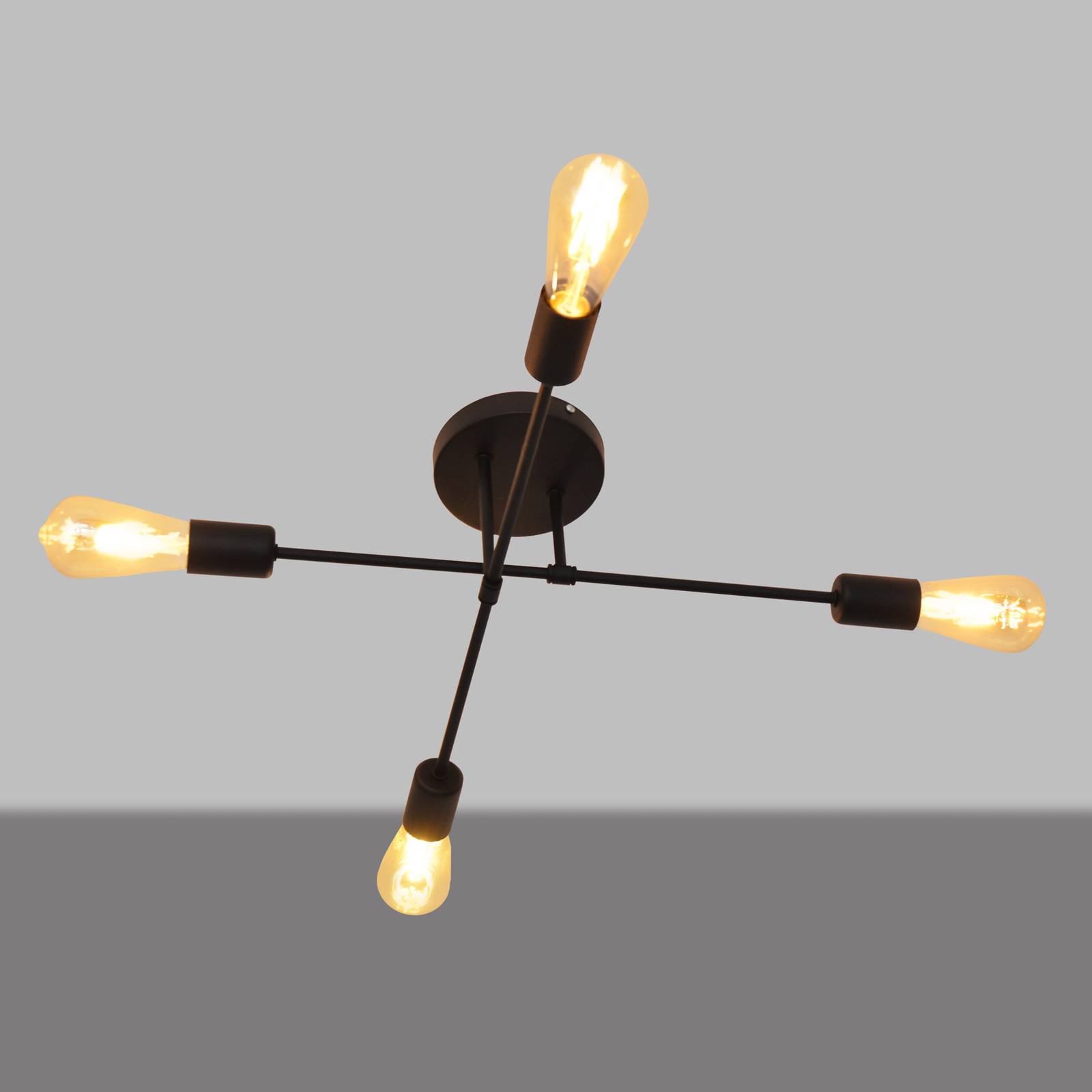 Lampa sufitowa Cambridge 4-punktowa czarna