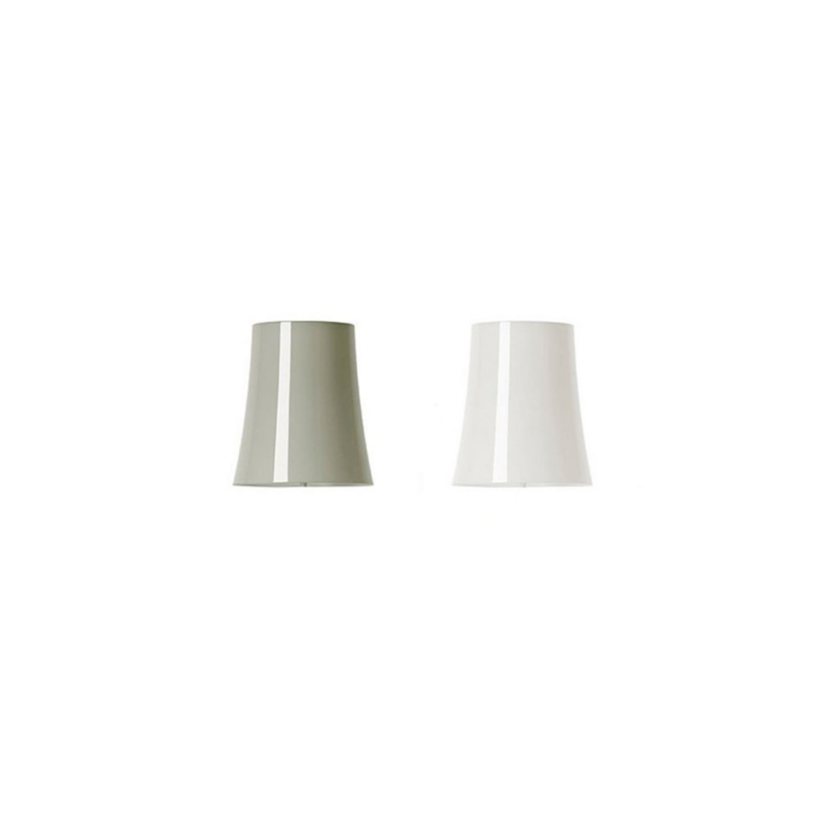 Skærm Birdie gulvlampe/Grande bordlampe hvid Foscarini - Stue - Plastik