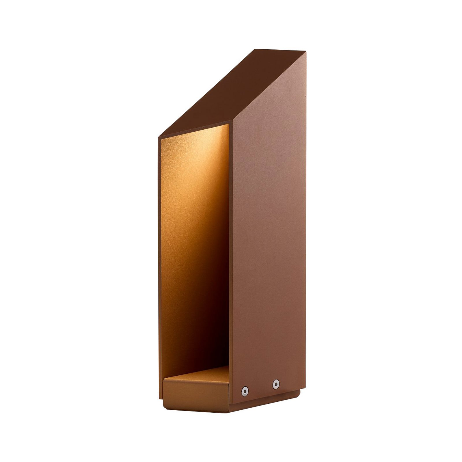 Candeeiro pilar LED MARSET Domus Altura 37 cm Alumínio cor ferrugem