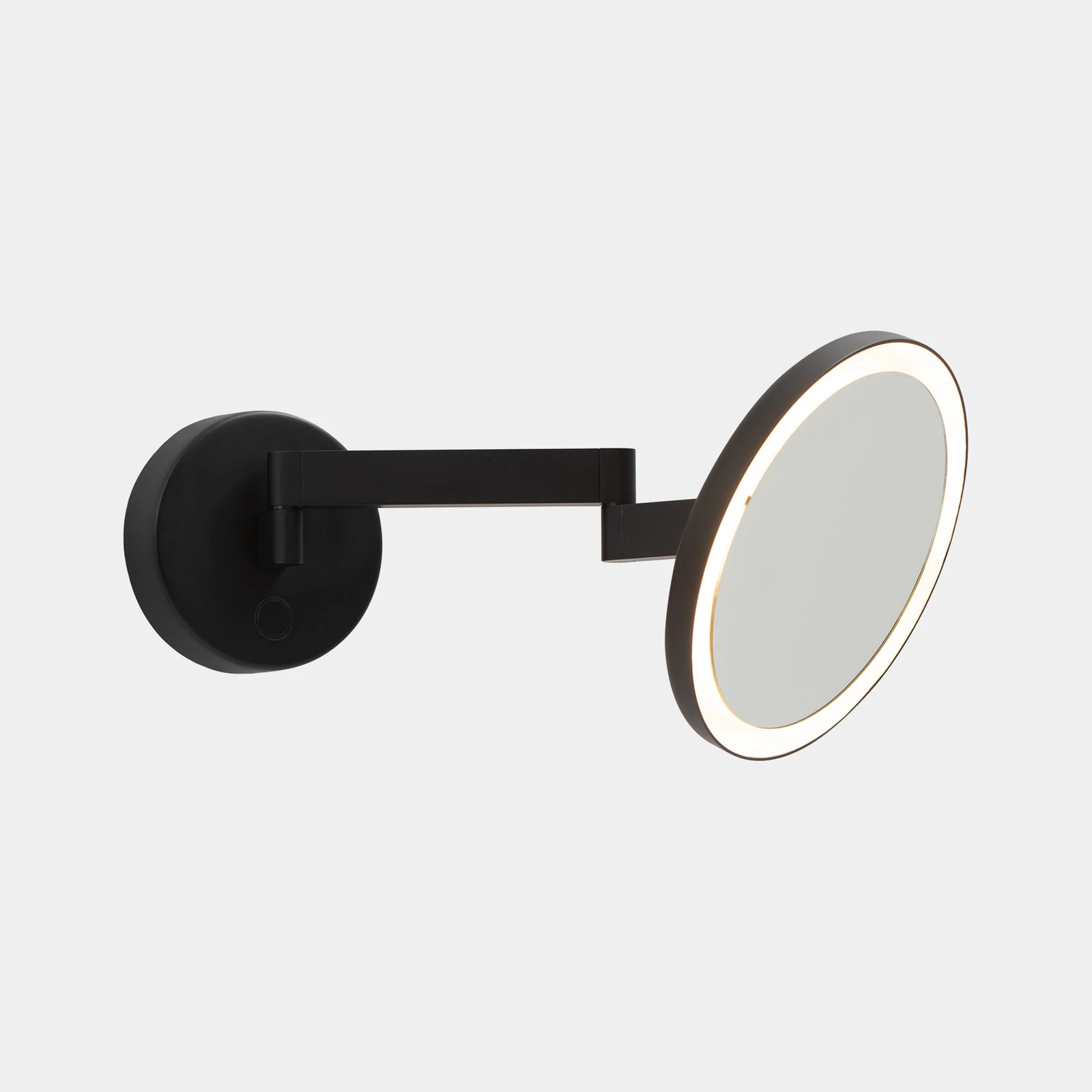LEDS-C4 Vanity vægspejl med LED, 3.000 K, sort