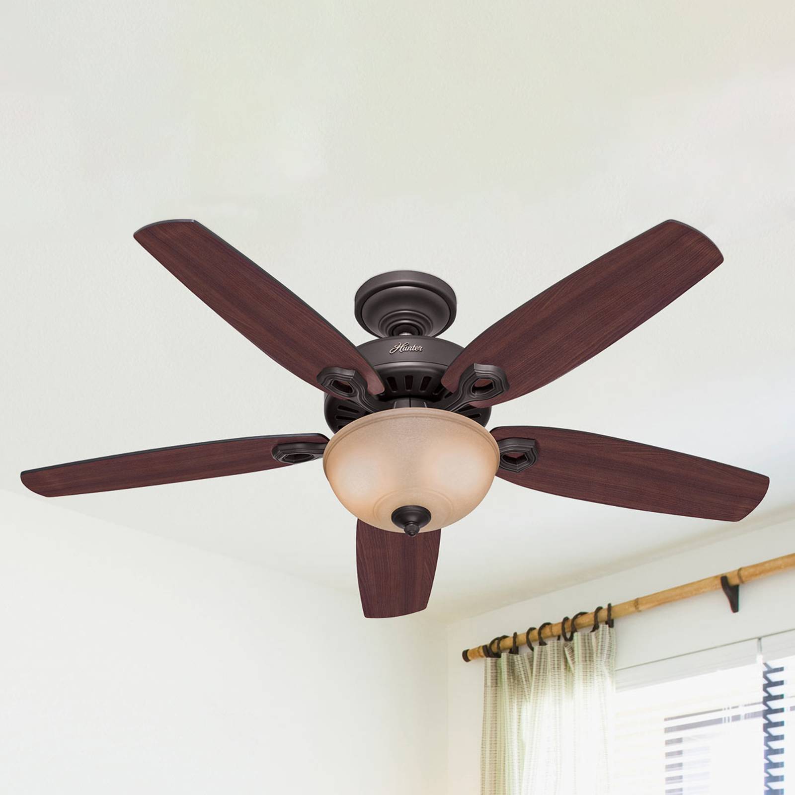 Hunter ventilateur de plafond avec lumière Builder Deluxe bronze