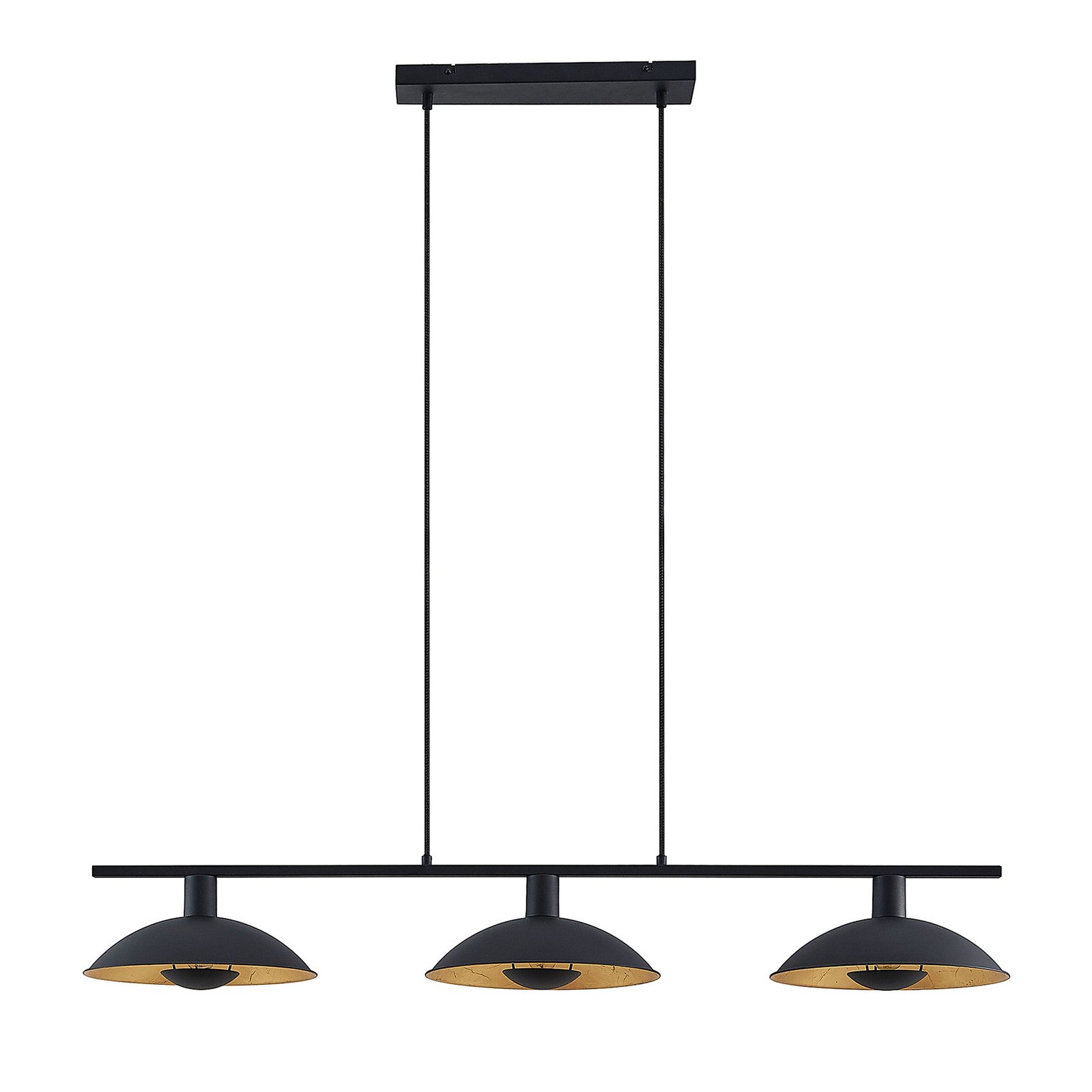 Narisara Long Pendant Black/Gold - Lindby