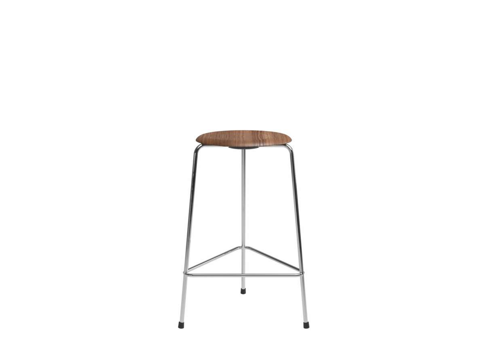 High Dot™ Counter Stool 3-legs Walnut Veneer - Fritz Hansen