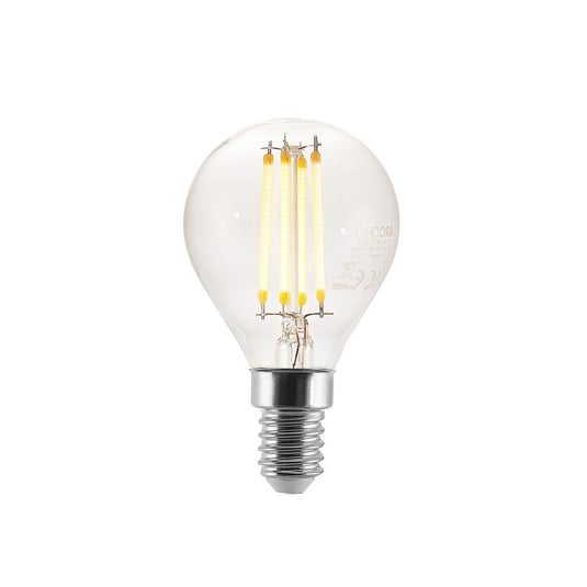 Żarówka LED Arcchio E14 P45, 4W, przezroczysta, 2700 K, ściemniana