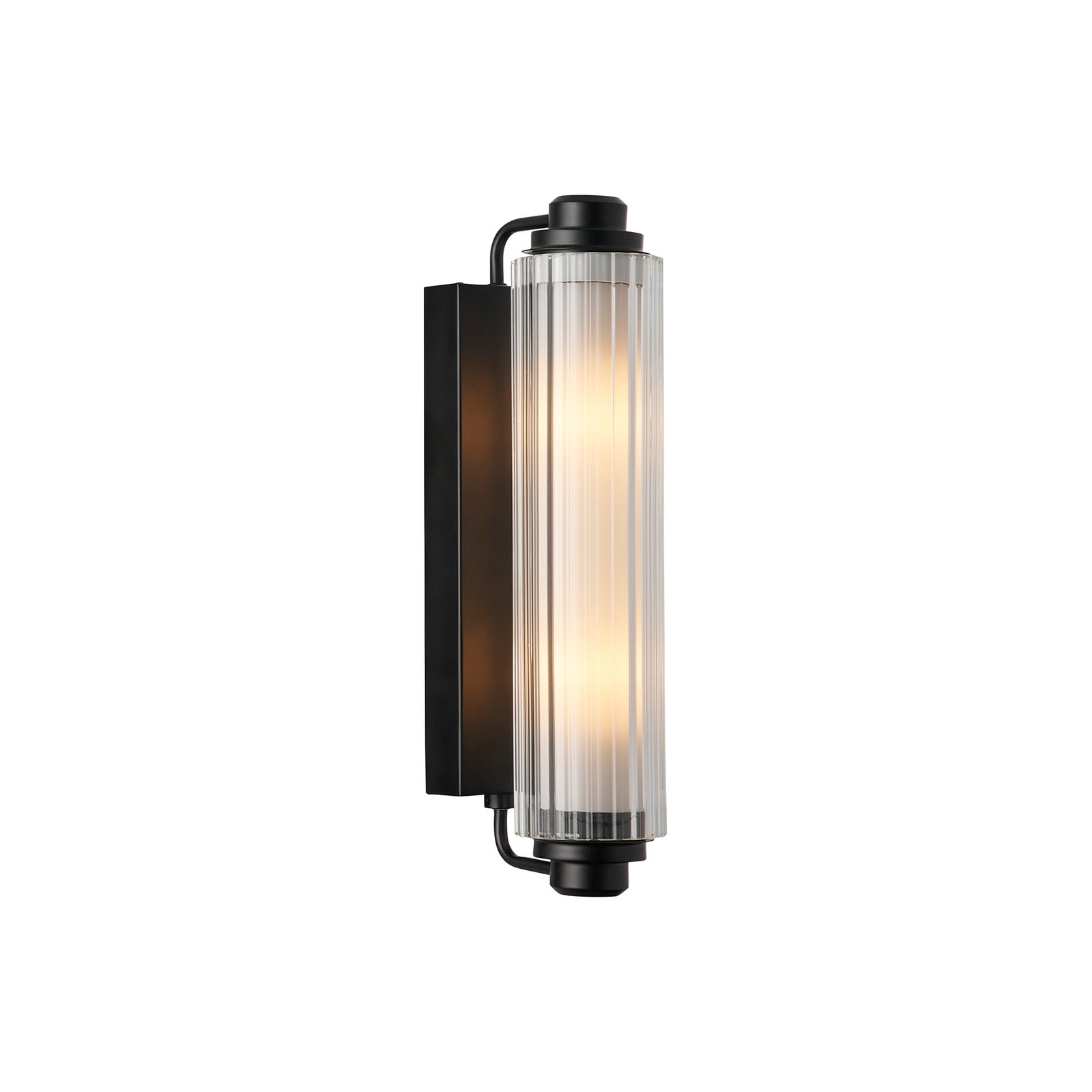 Nimal Double Aplică de perete, negru, IP44, plastic, metal - Nordlux