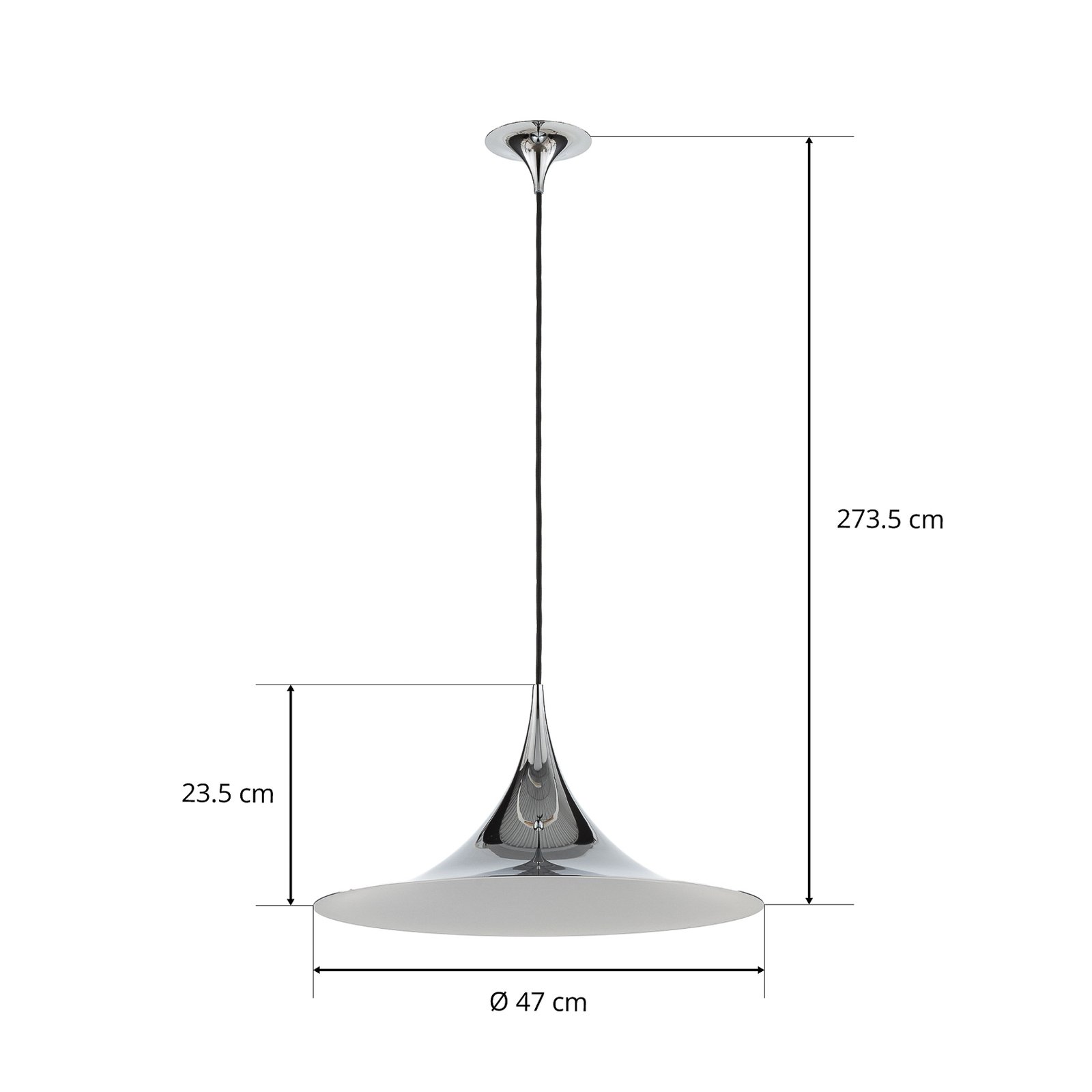 Semi Pendant ø47 Chrome - GUBI