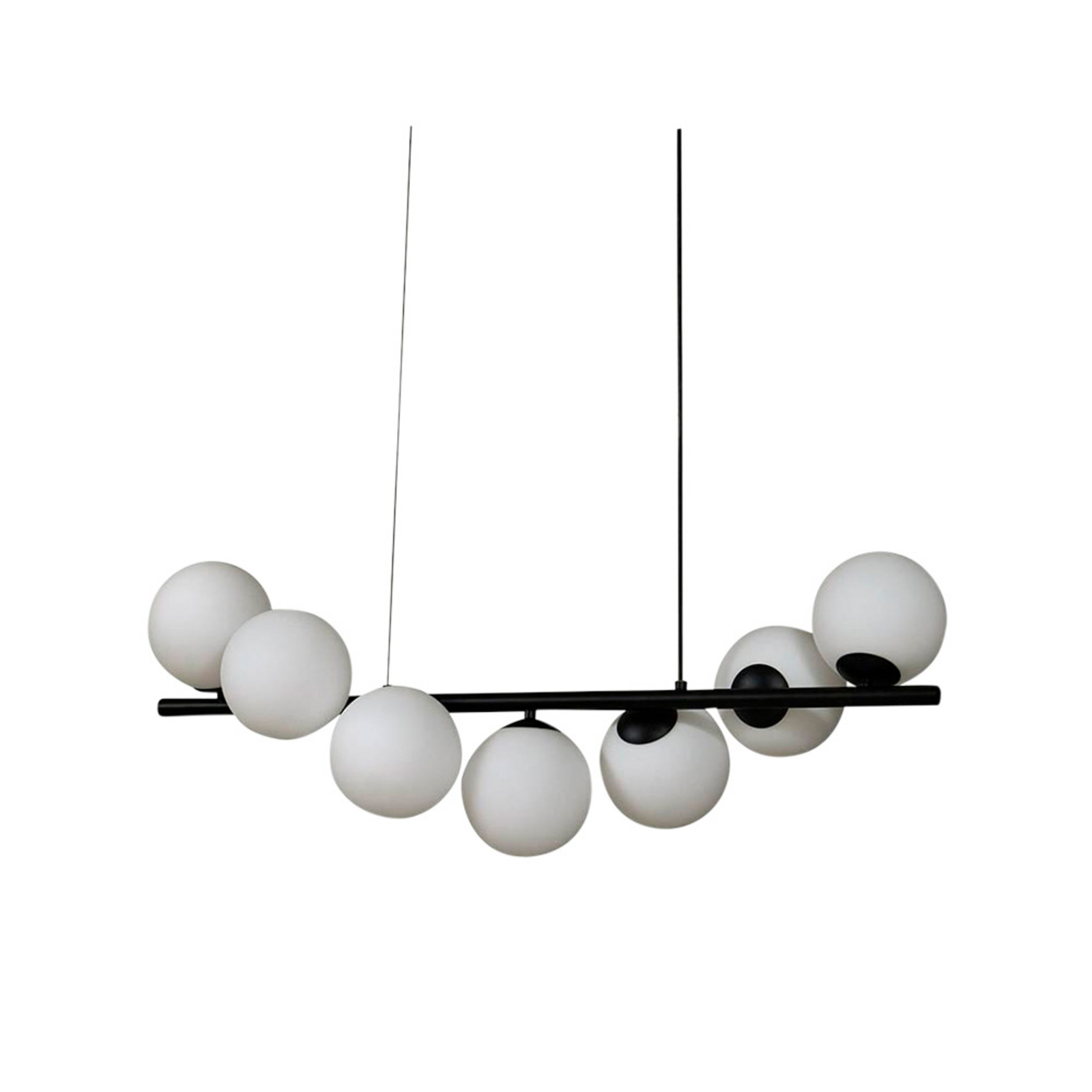 Isandro 7 Pendant Black/Opal - Lucande