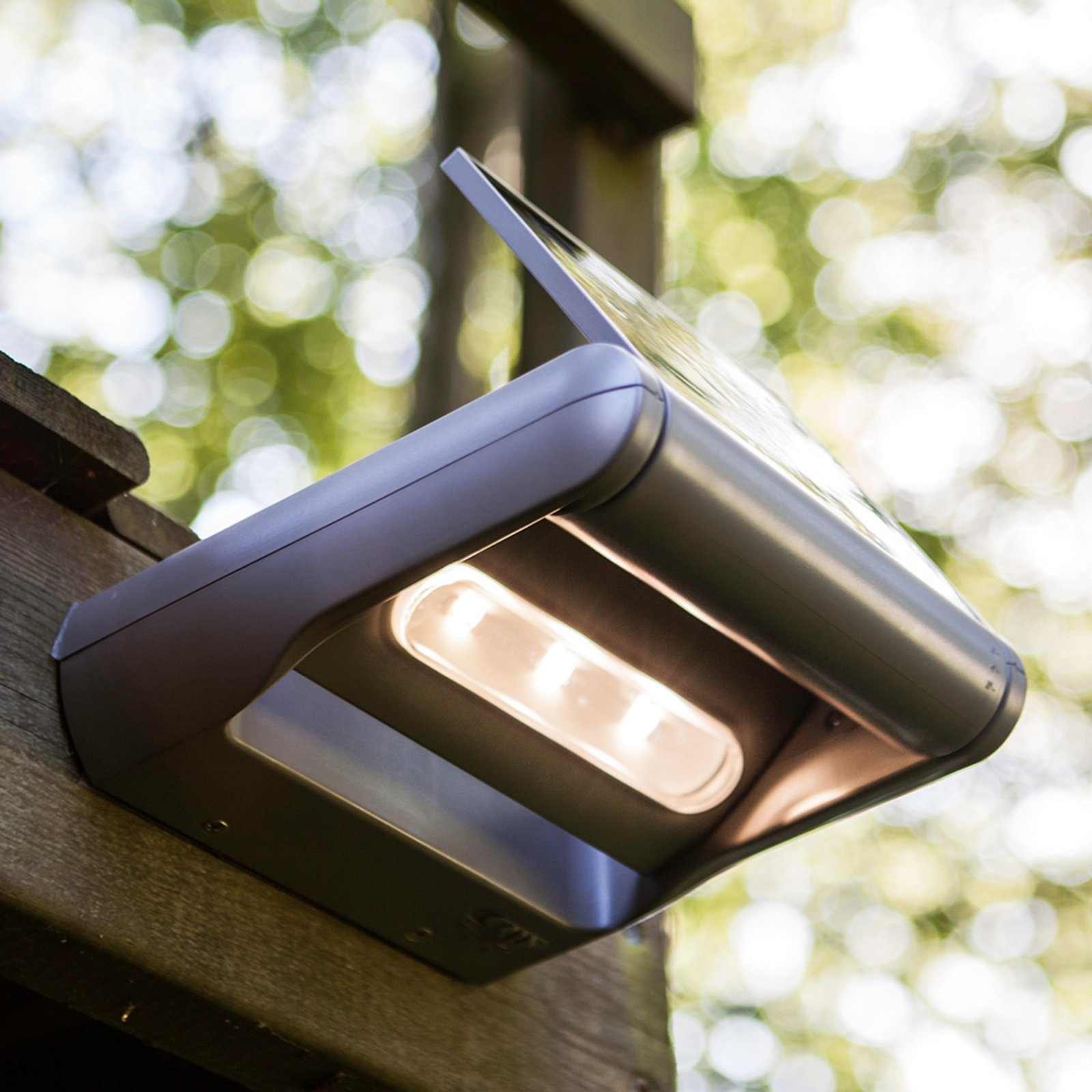 Eco-Light Dimmable Mini LEDSpot LED solar ext. wall light, Plastic, energy efficiency: A+, W: 17.9 cm, H: 5 cm