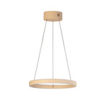Żyrandol LED Silvio, Ø 50 cm, kolor piaskowy, metal, CCT,