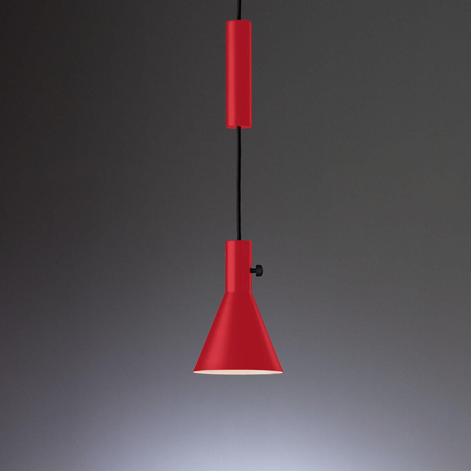 TECNOLUMEN Eleu - lampă pendul LED roșu