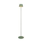 Suarez LED baterijska podna lampa, zelena, visina 123 cm, metal