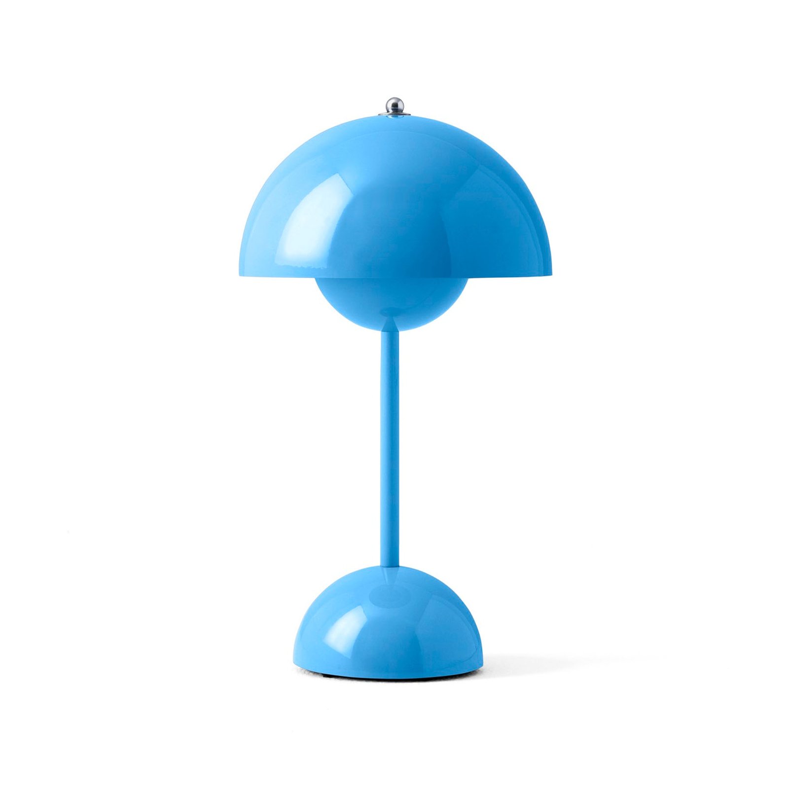 &Tradition Lampe de table LED rechargeable Flowerpot VP9, bleu clair