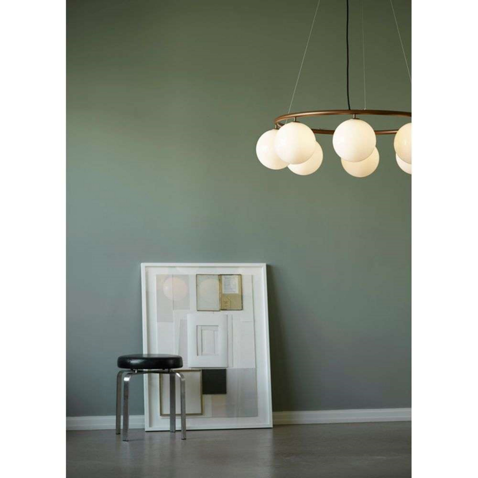 Nuura Kronleuchter Miira 8 Circular, Ø 100 cm, messing/klar