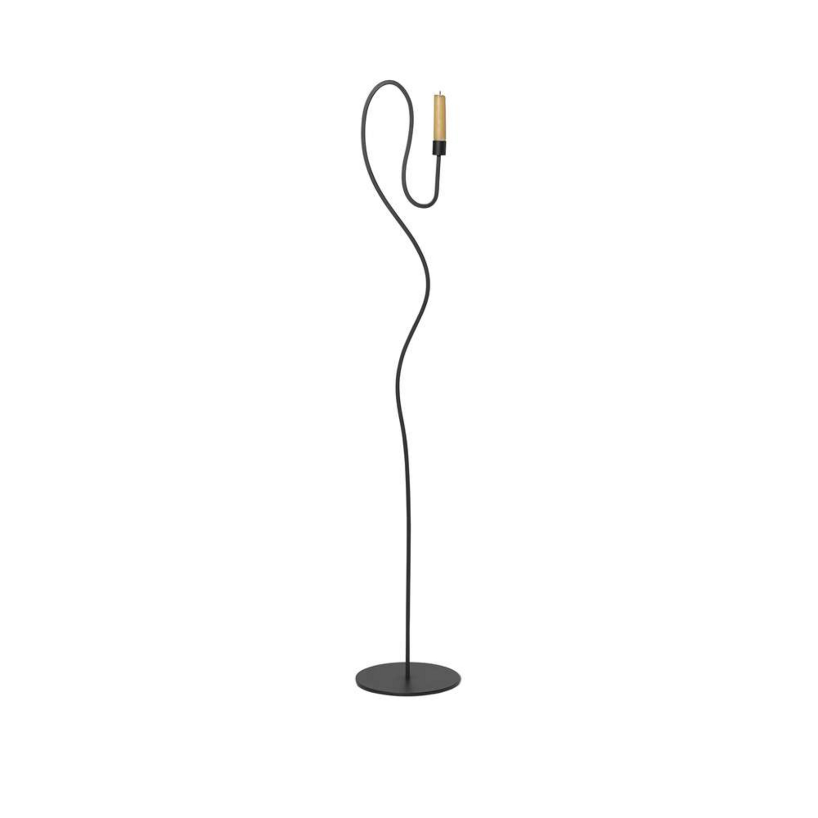 Valse Floor Candle Holder Fekete - ferm LIVING