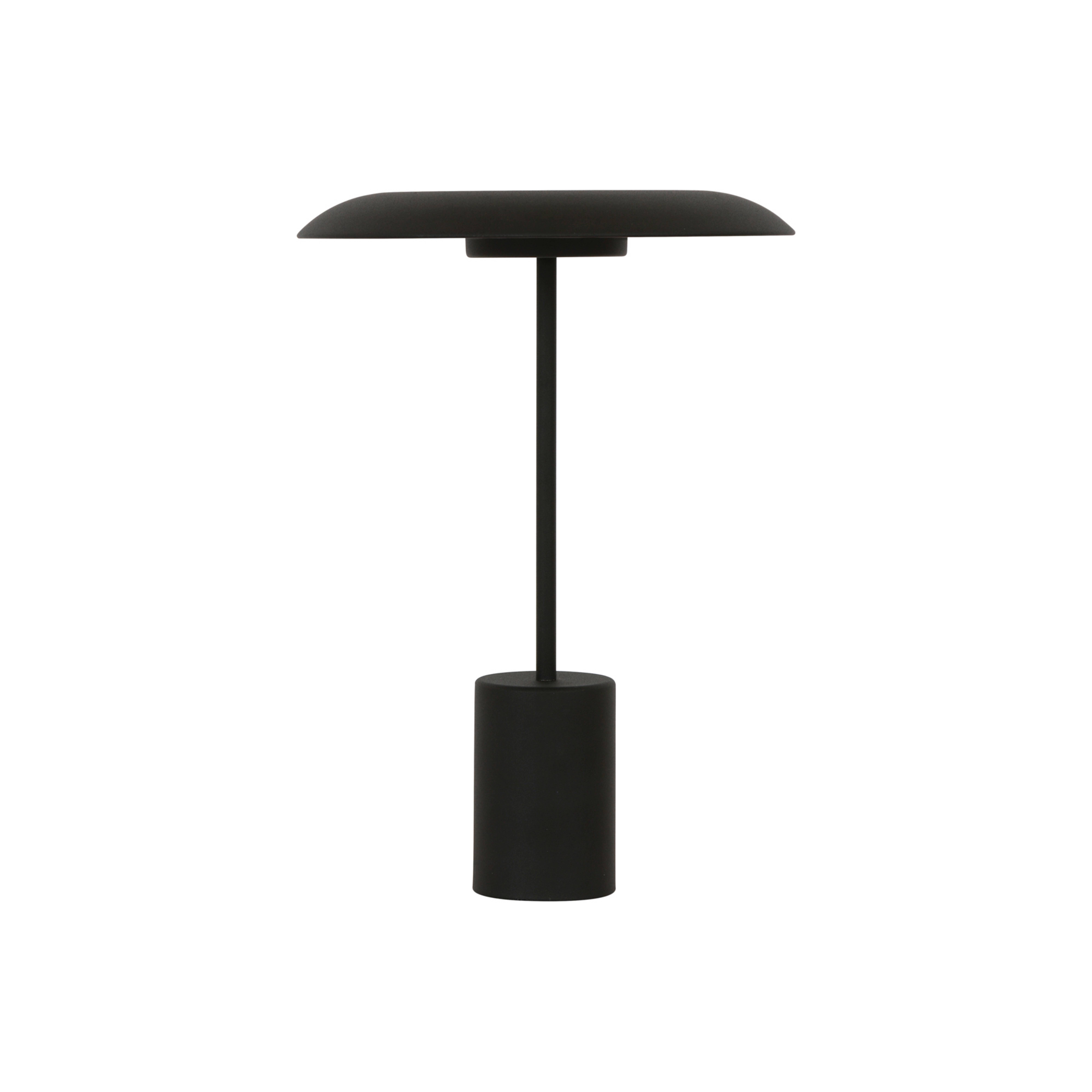 Lámpara de mesa LED Smith, negra, metal, puerto USB