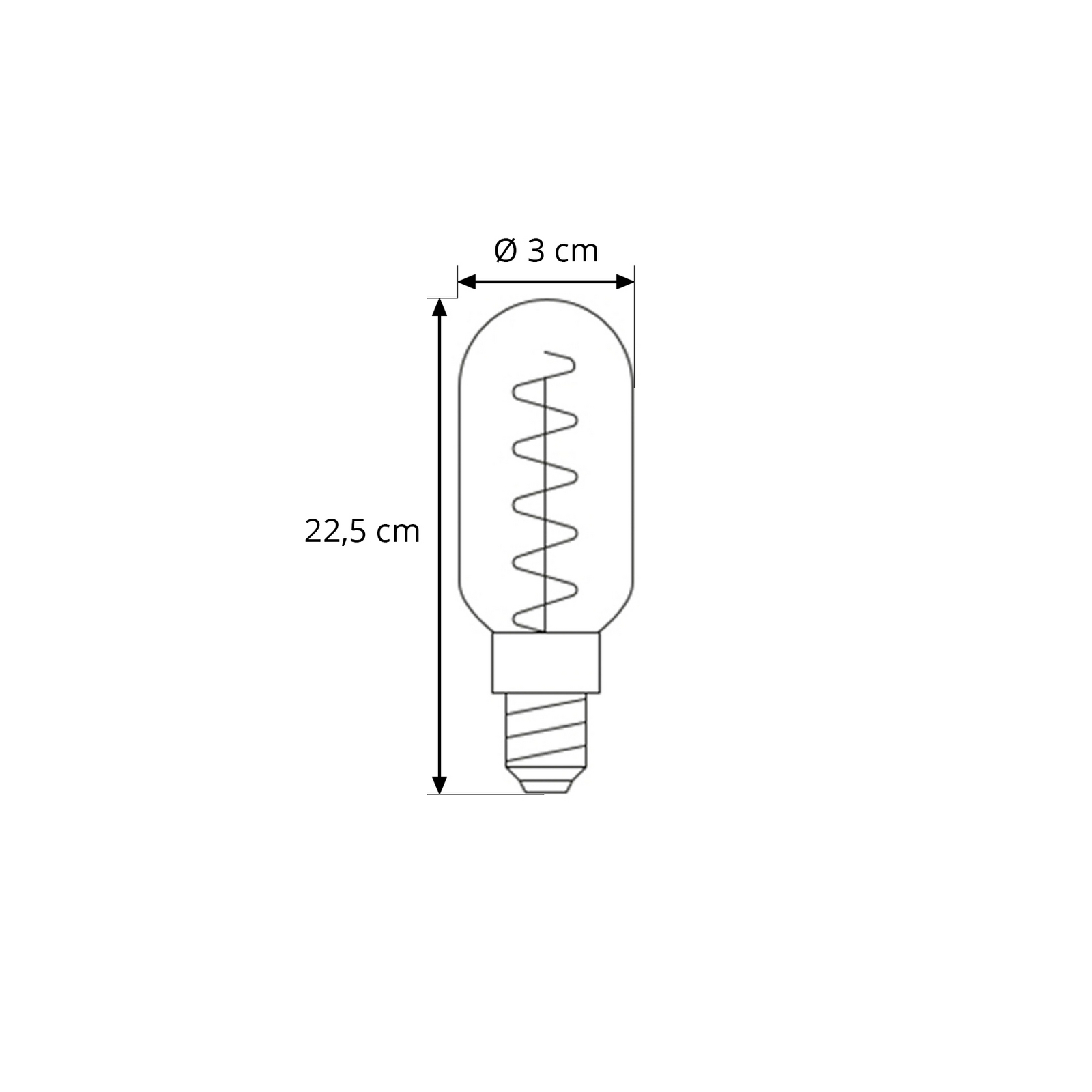 LED-pære, rørpære, E27, T30, 6 W, Flar Medium – Lodes LED-pære, rørpære, E27, T30, 6 W, Flar Medium – Lodes